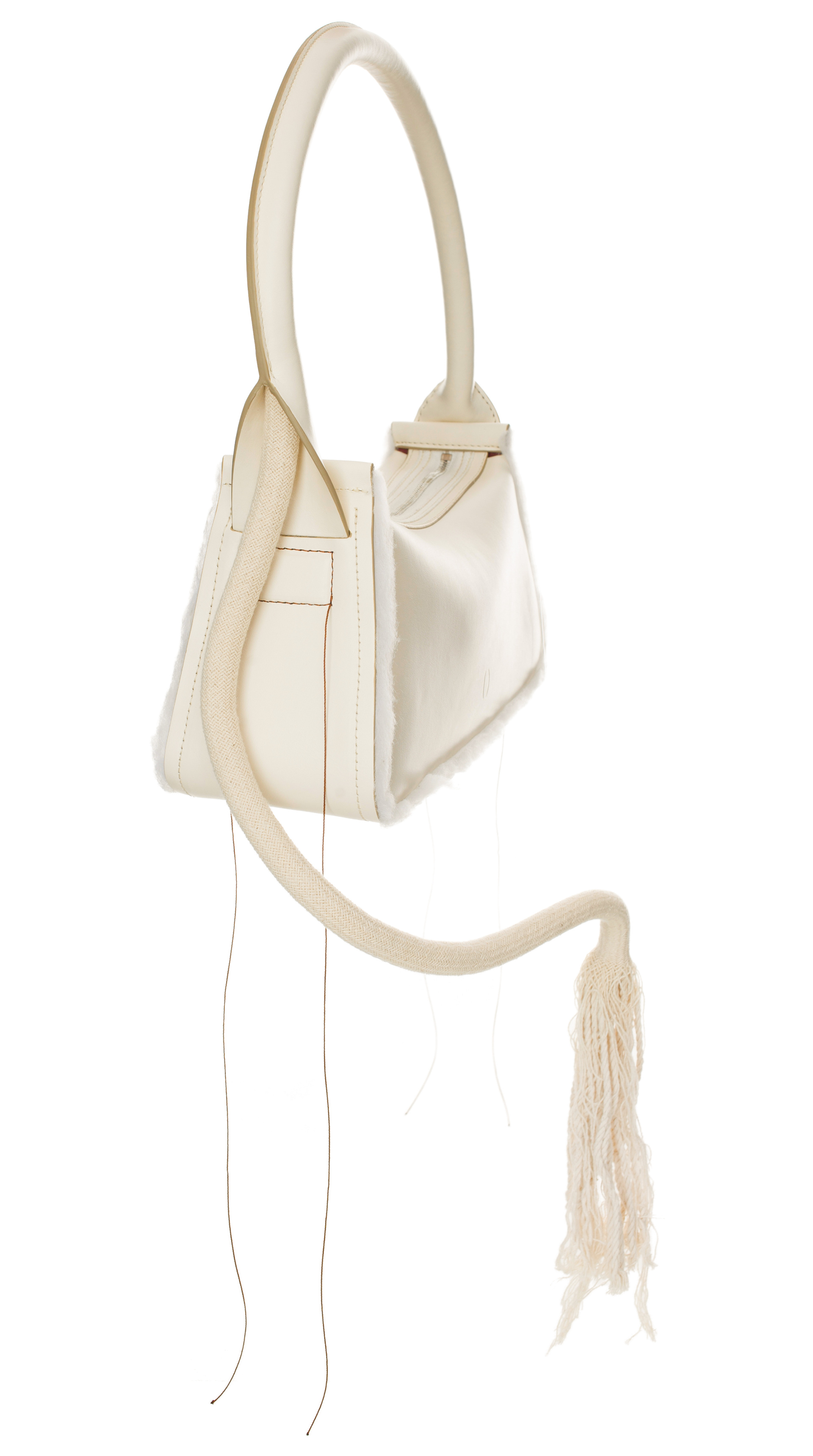 DENTRO Cream Savvas Baguette bag