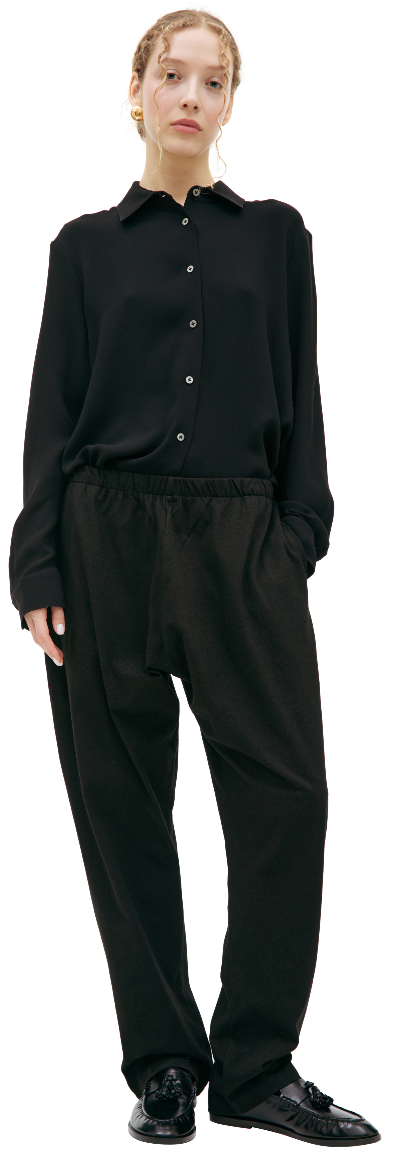 The Row Basic cotton trousers