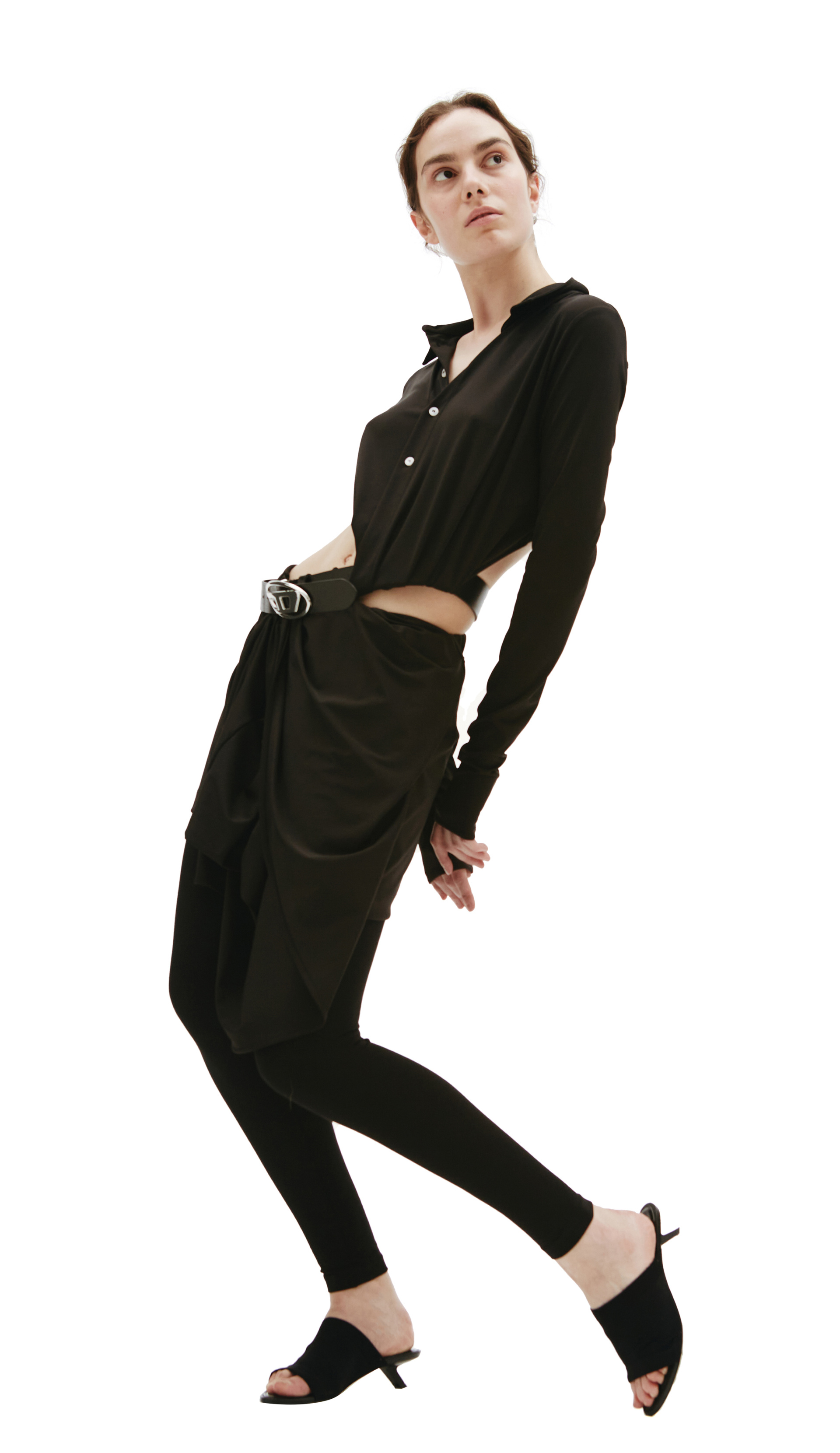 Diesel Asymmetric dress with belt