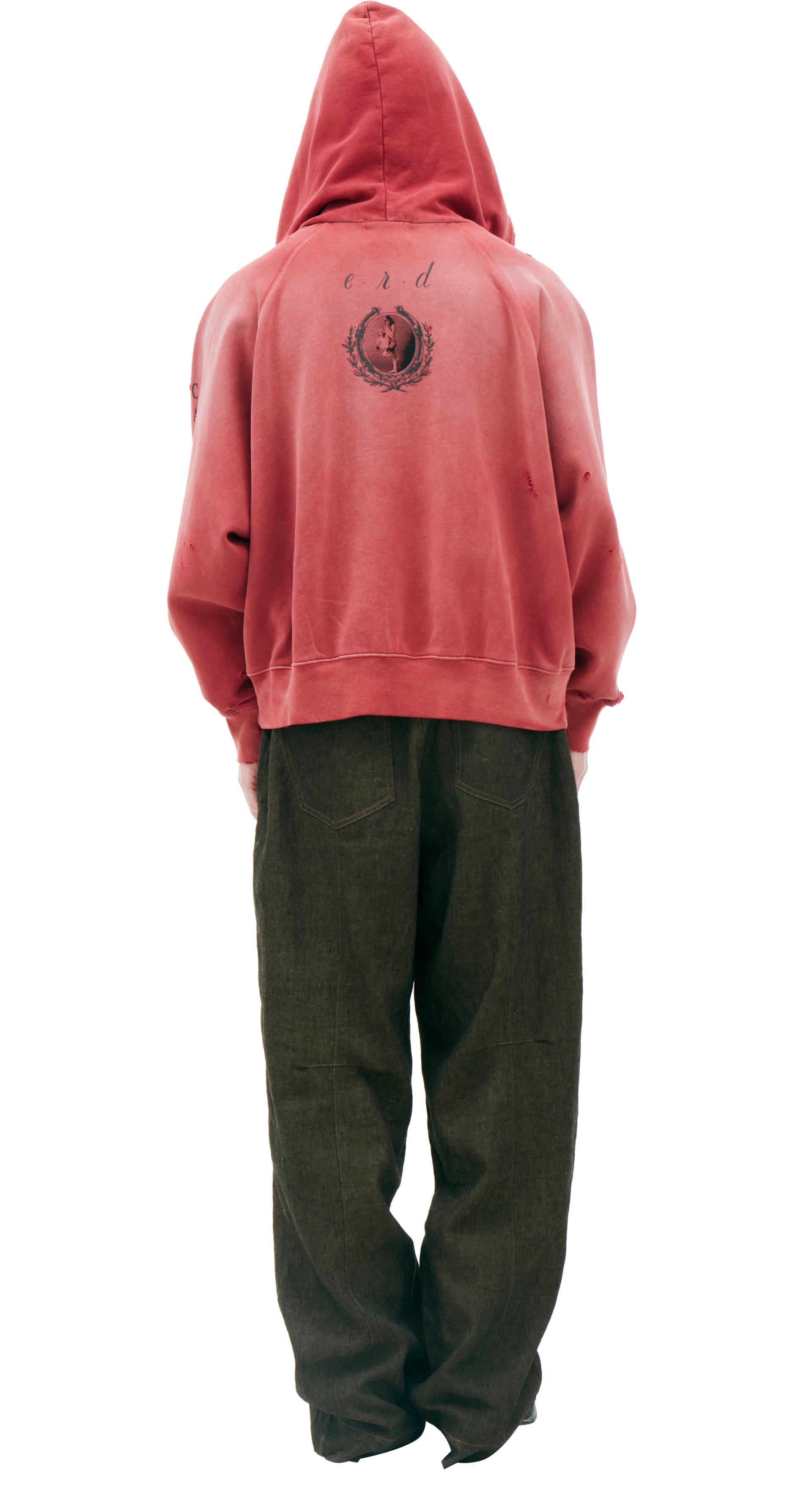 Enfants Riches Déprimés Red print hoodie
