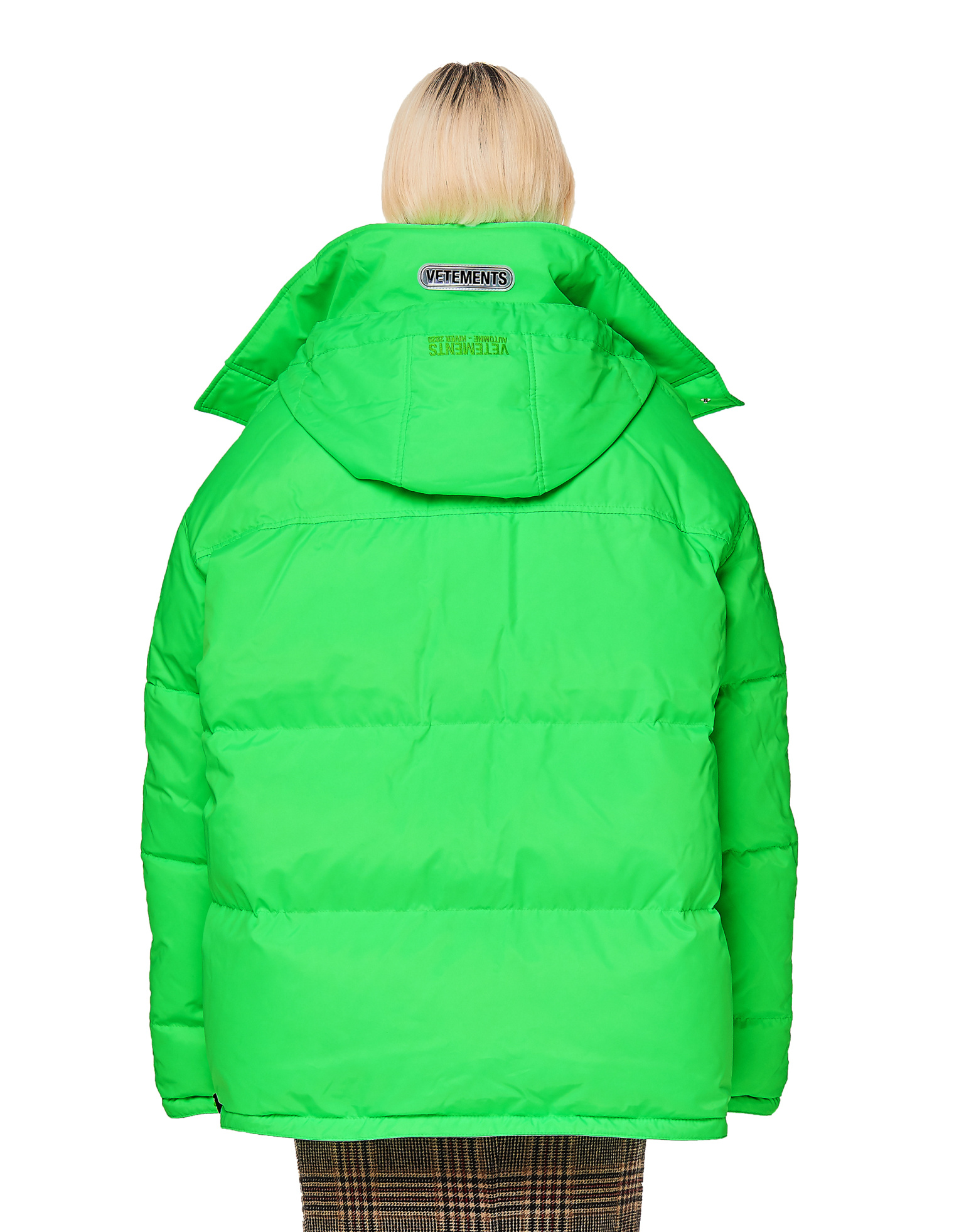 VETEMENTS Fluo Green Puffer Jacket