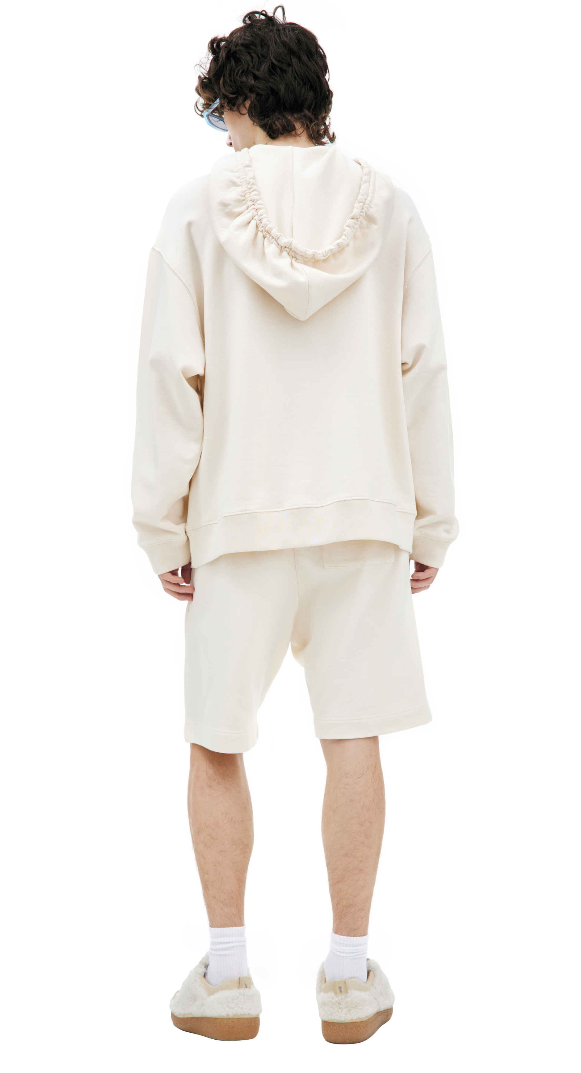 Dries Van Noten White cotton hoodie