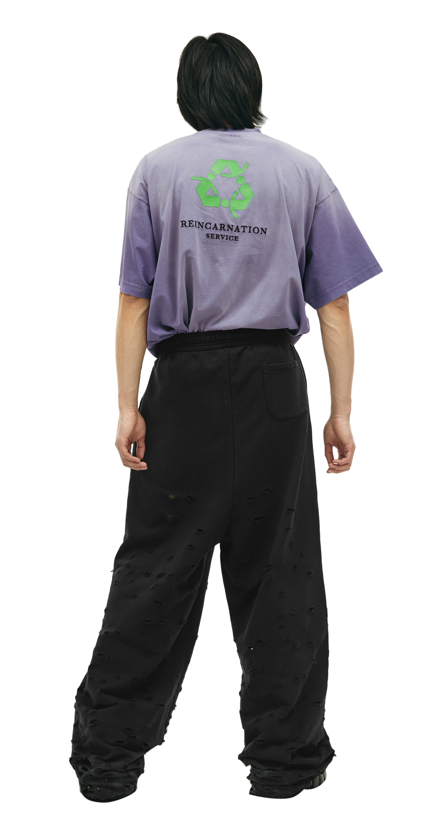 VETEMENTS Black baggy sweatpants