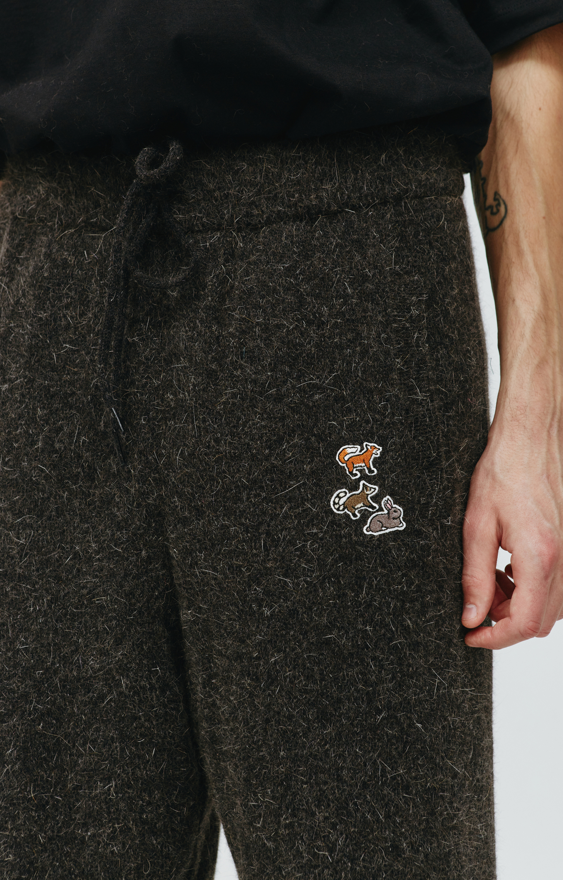 Doublet Wool sweatpants with charm