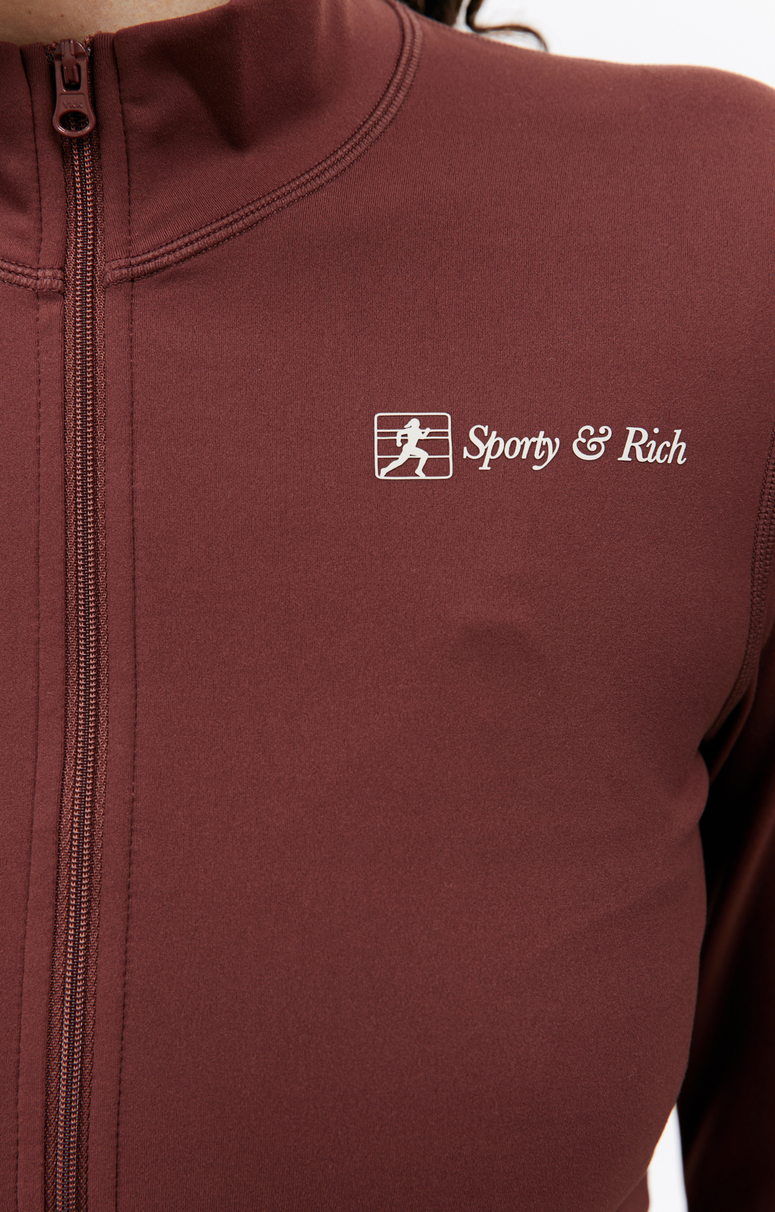 SPORTY & RICH Runner active zip up jacket