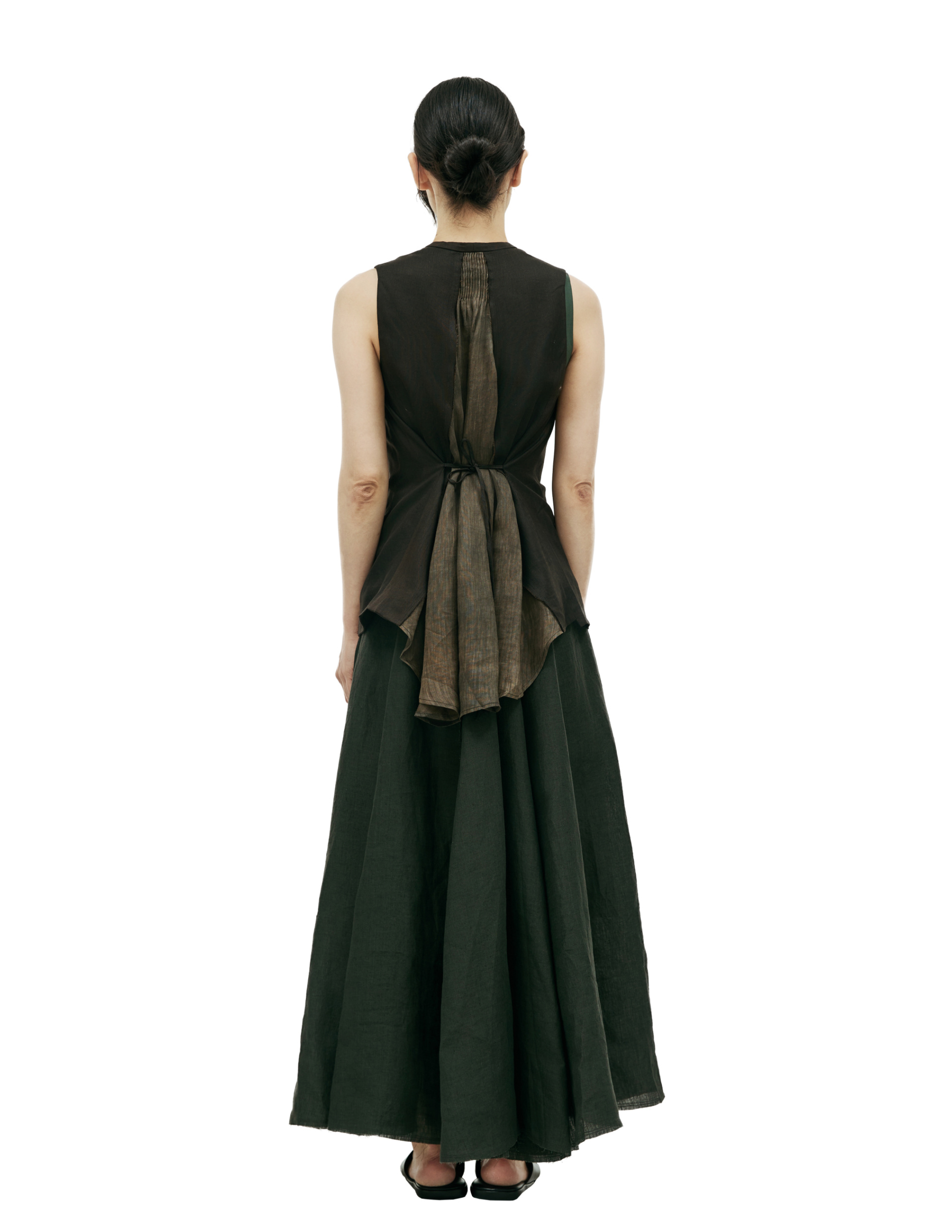 Ziggy Chen V-neck asymmetric vest