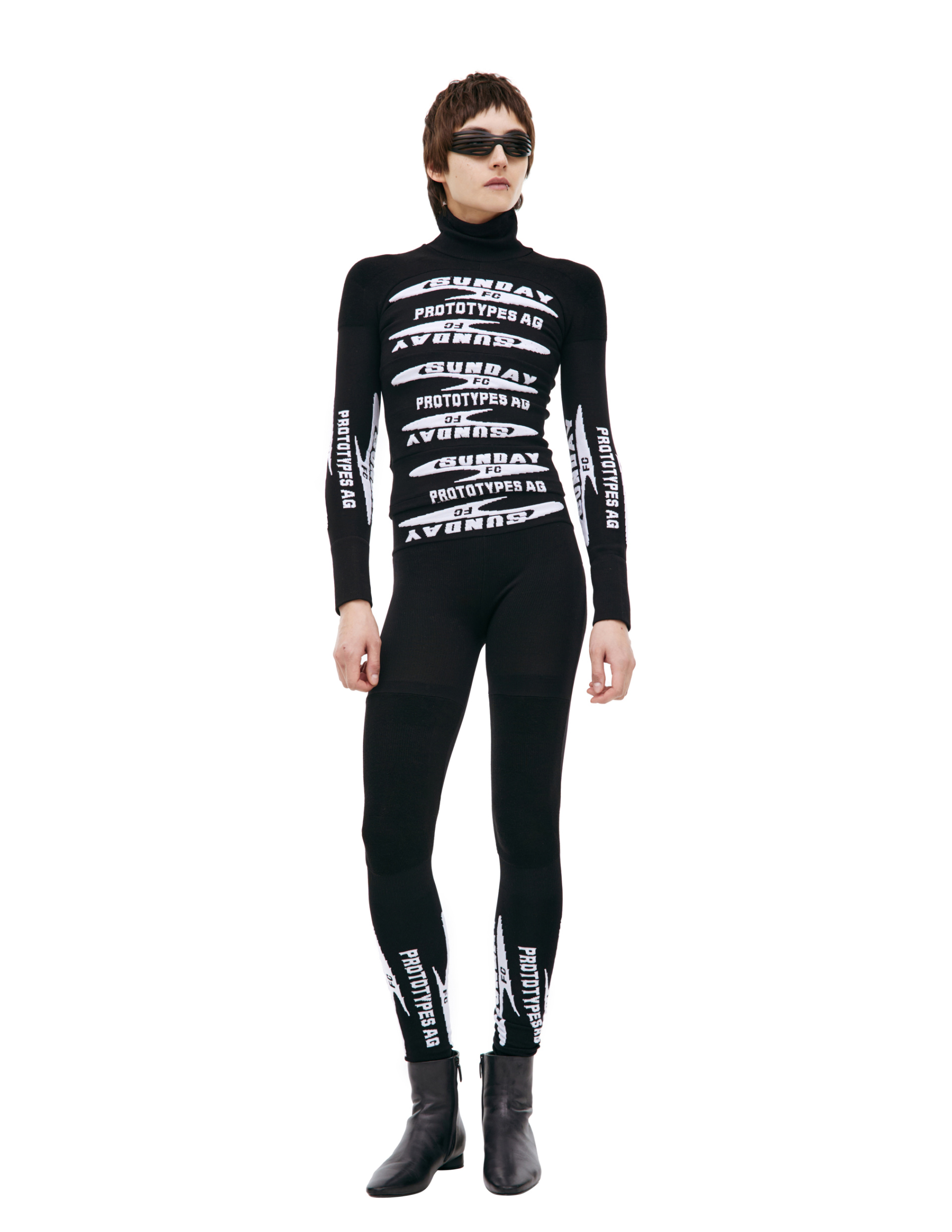 PROTOTYPES Леггинсы-PT06PA03USB из носков, SUNDAY АС, черн