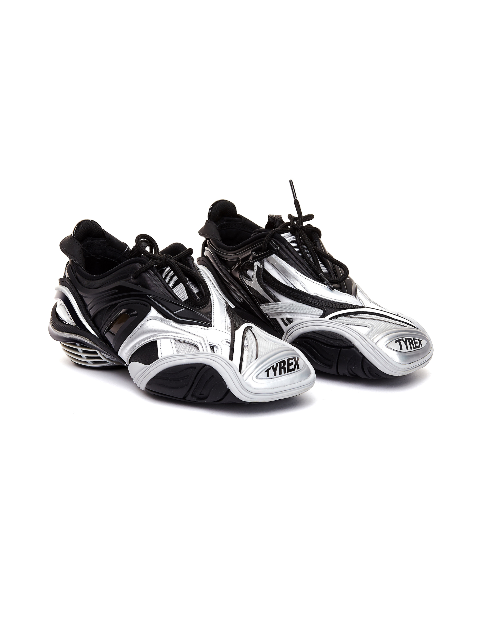 Balenciaga Black & White Tyrex Sneakers