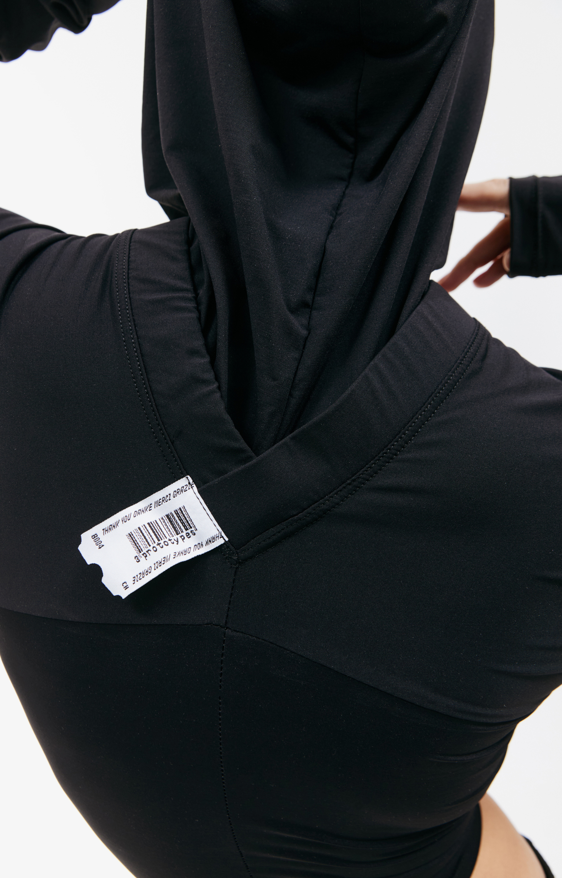 PROTOTYPES Black leggings hoodie
