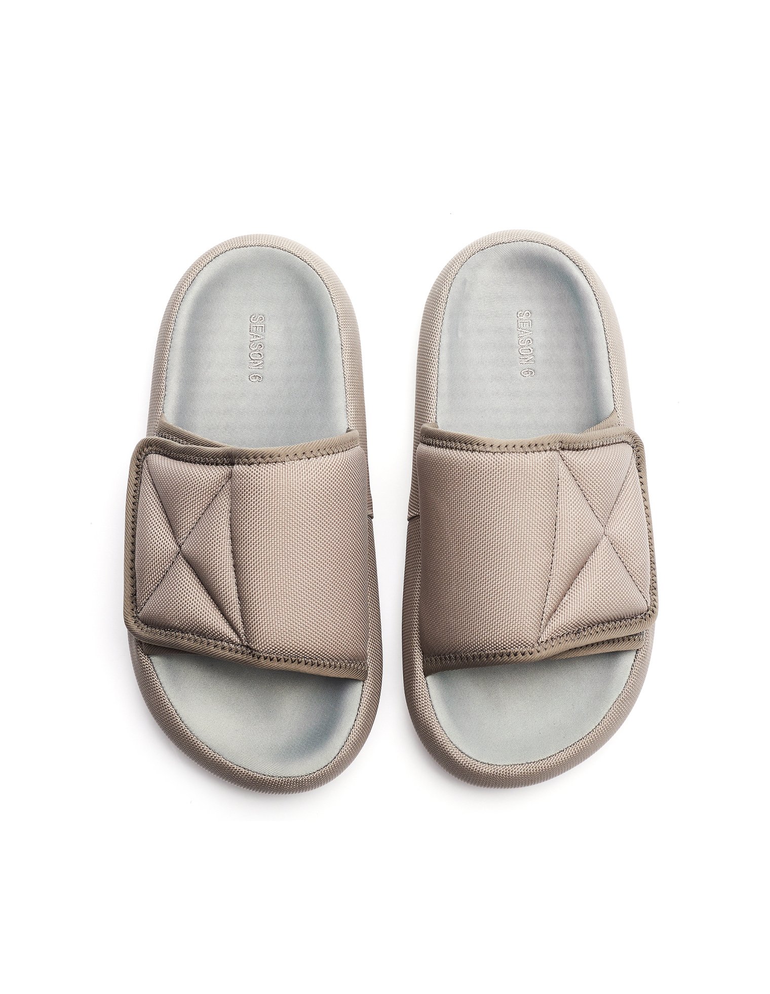 Yeezy Season 7 Beige Nylon Slides