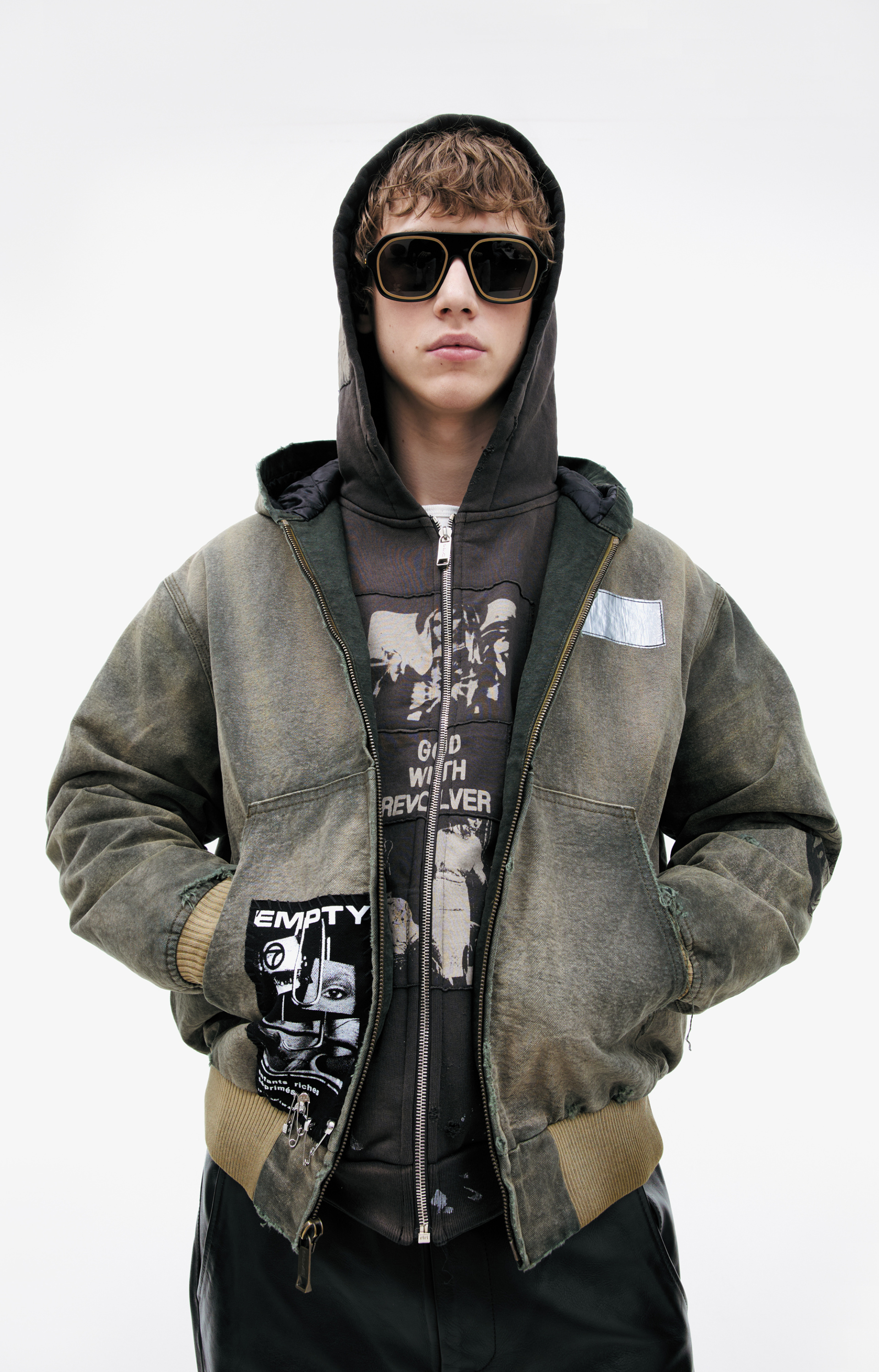 Enfants Riches Déprimés Denim jacket with patch