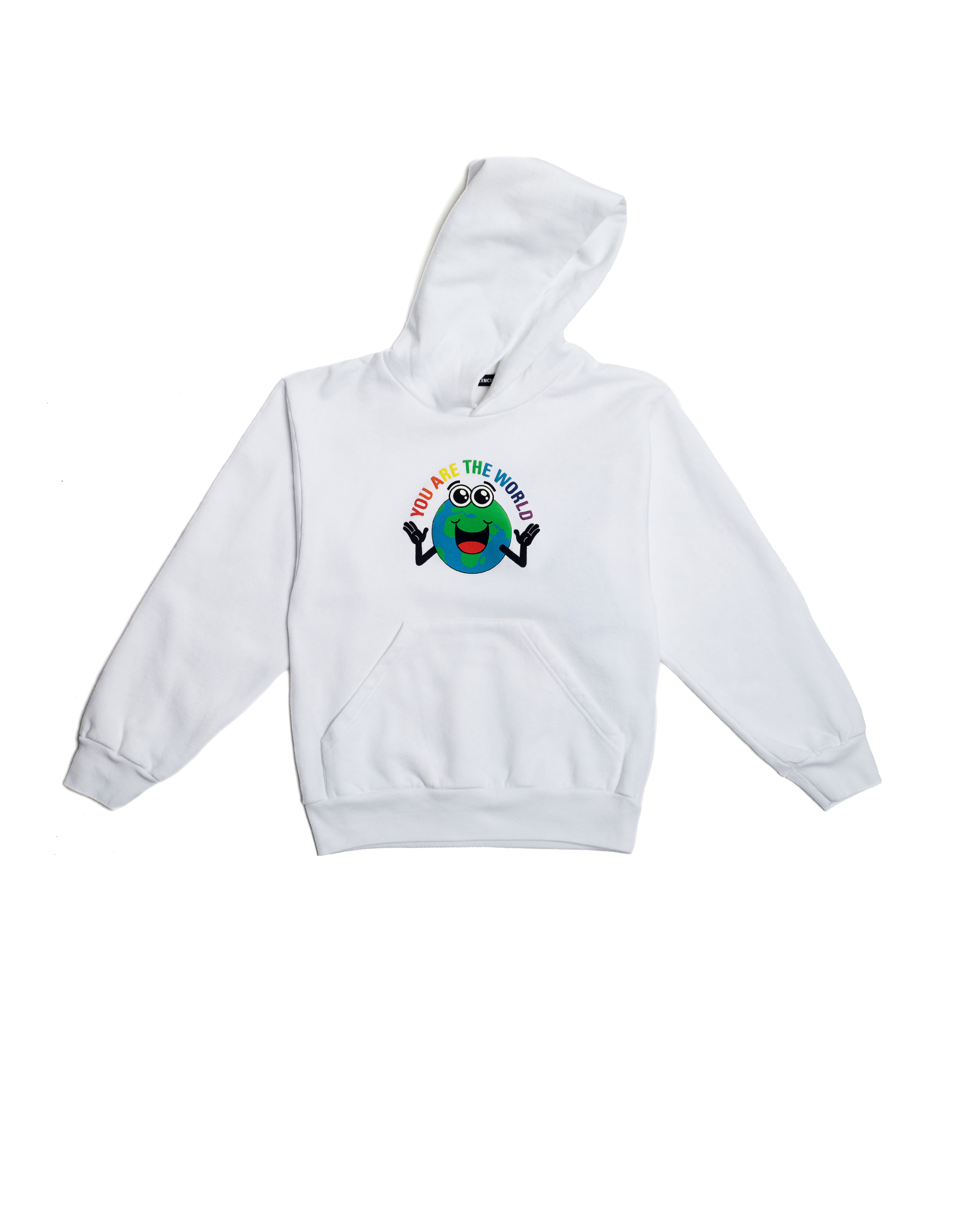 Balenciaga Kids You Are The World Cotton Hoodie