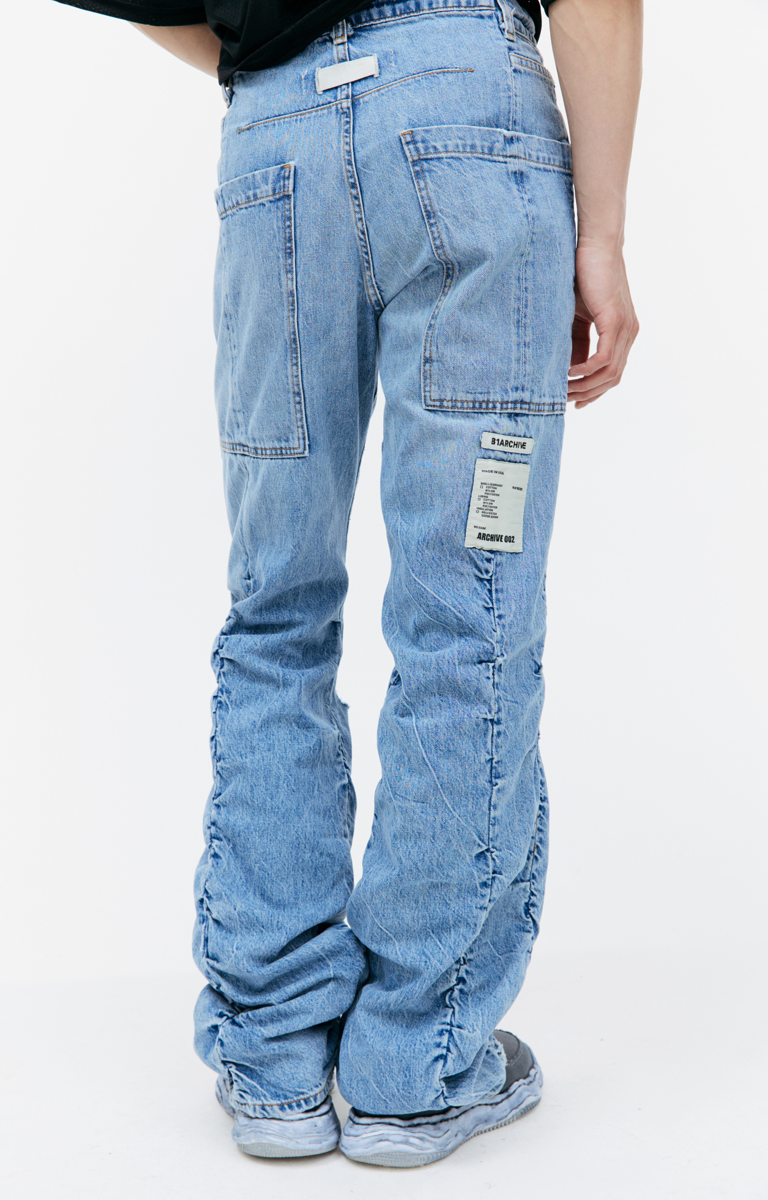 B1ARCHIVE Blue shitted jeans