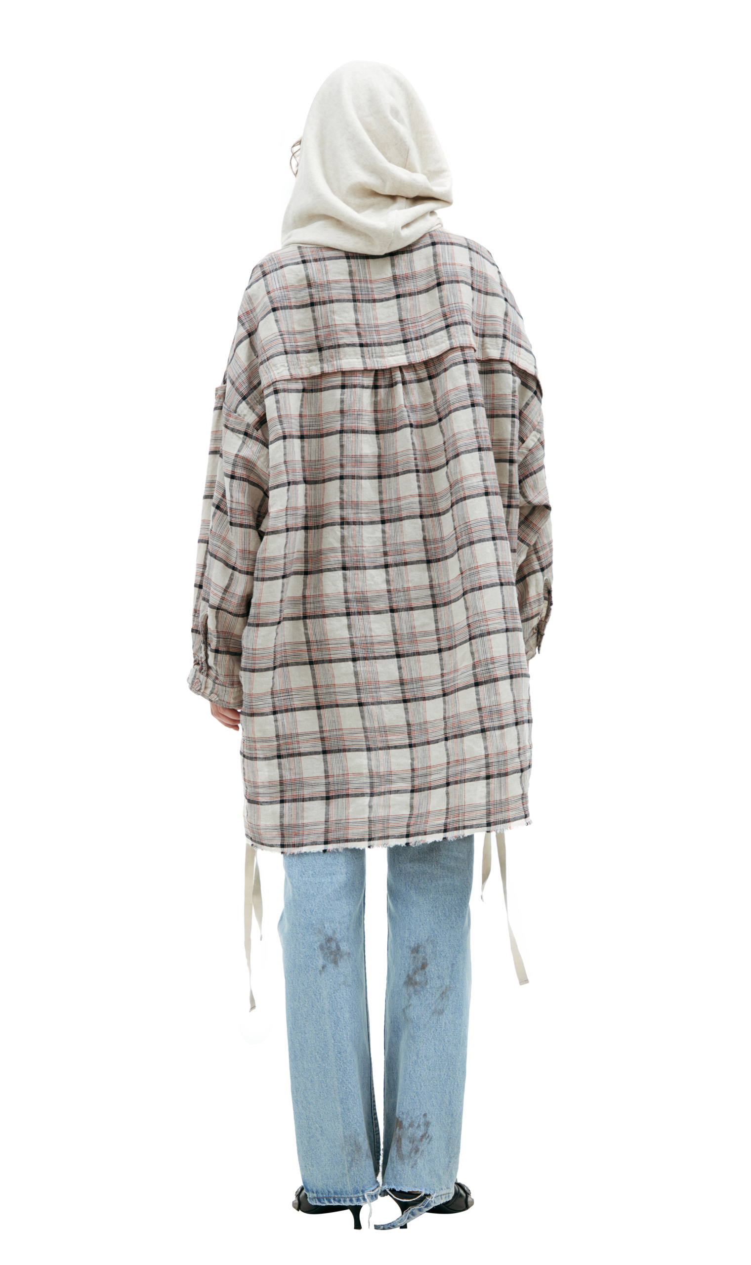 Undercover Checkered shirt with hood