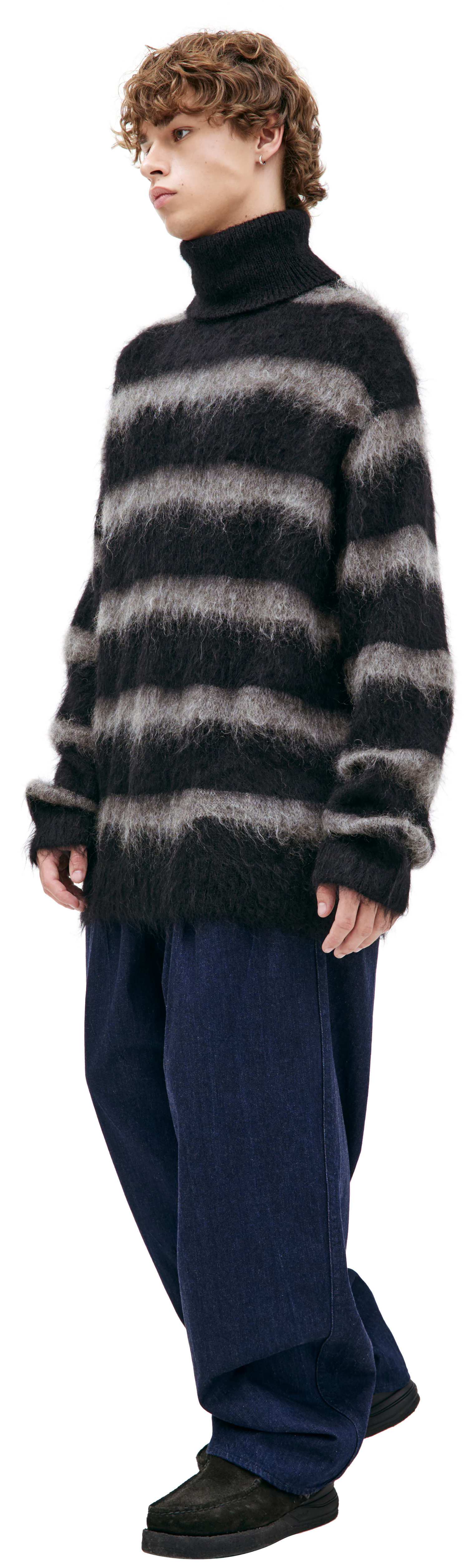 Yohji Yamamoto Striped wool sweater