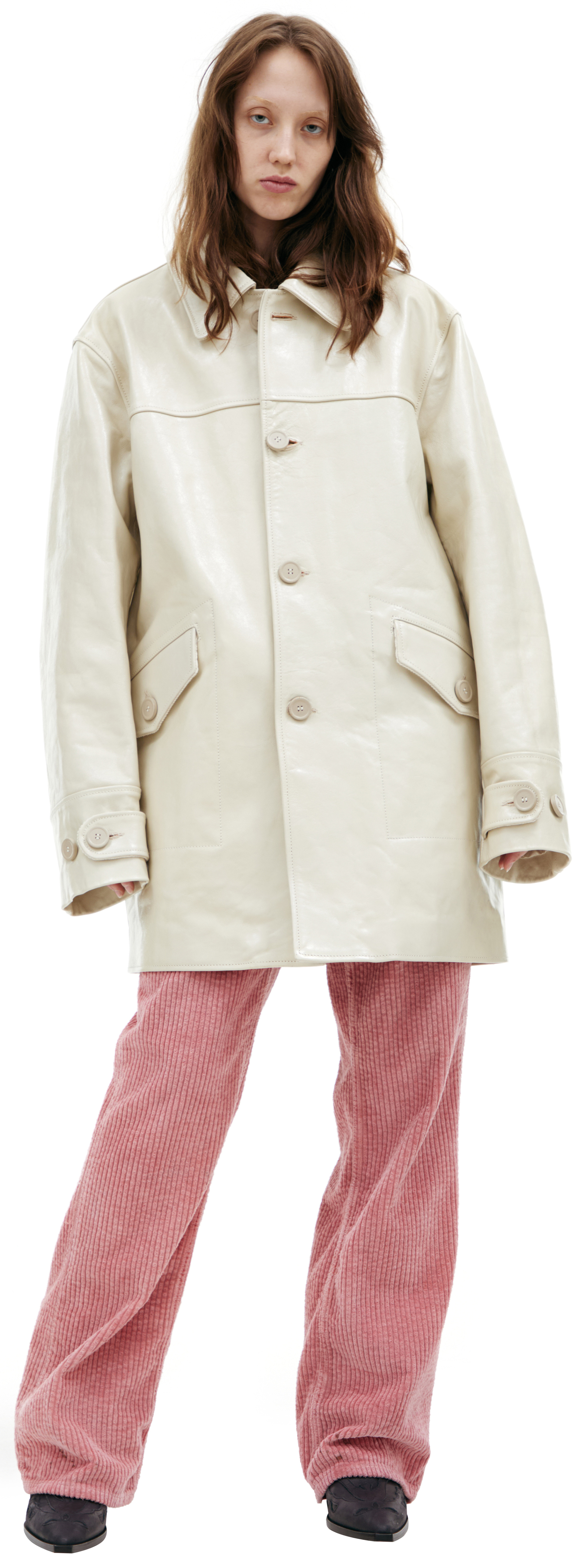 Our Legacy Single-breasted leather coat