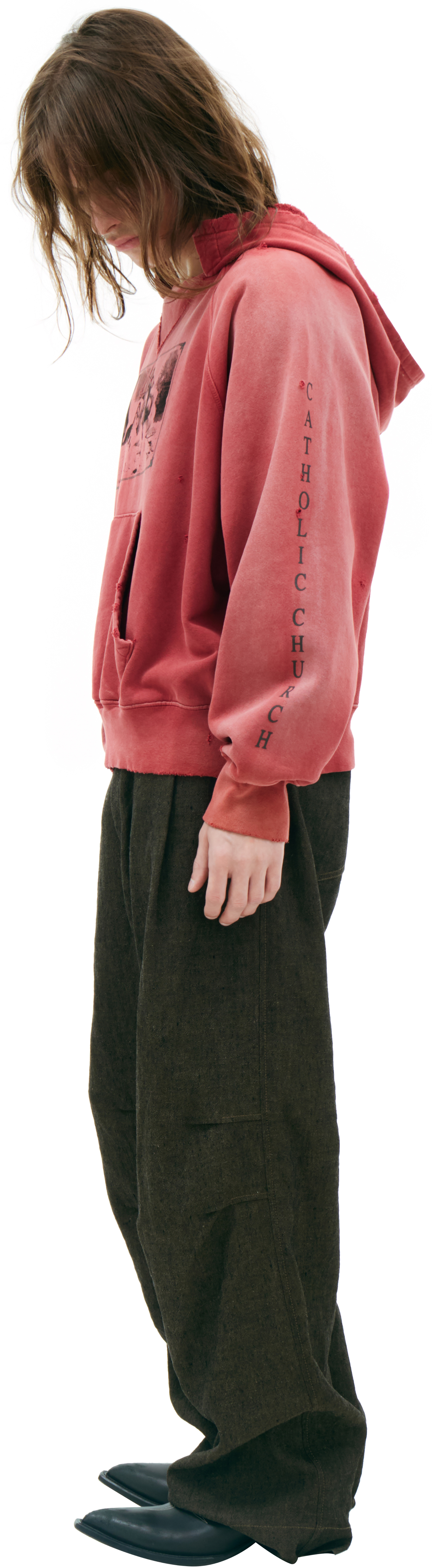 Enfants Riches Déprimés Red print hoodie