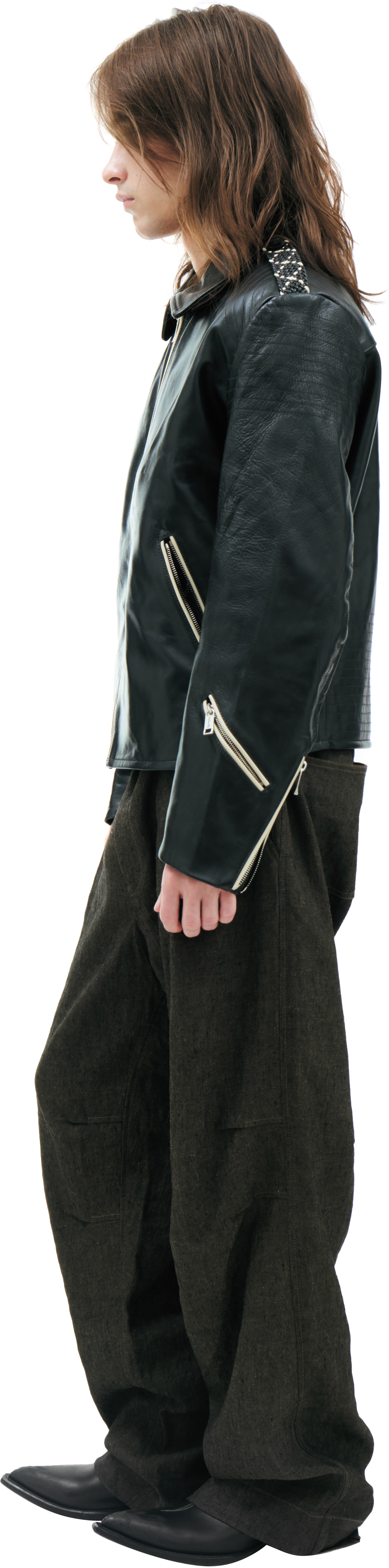 Enfants Riches Déprimés Black leather jacket