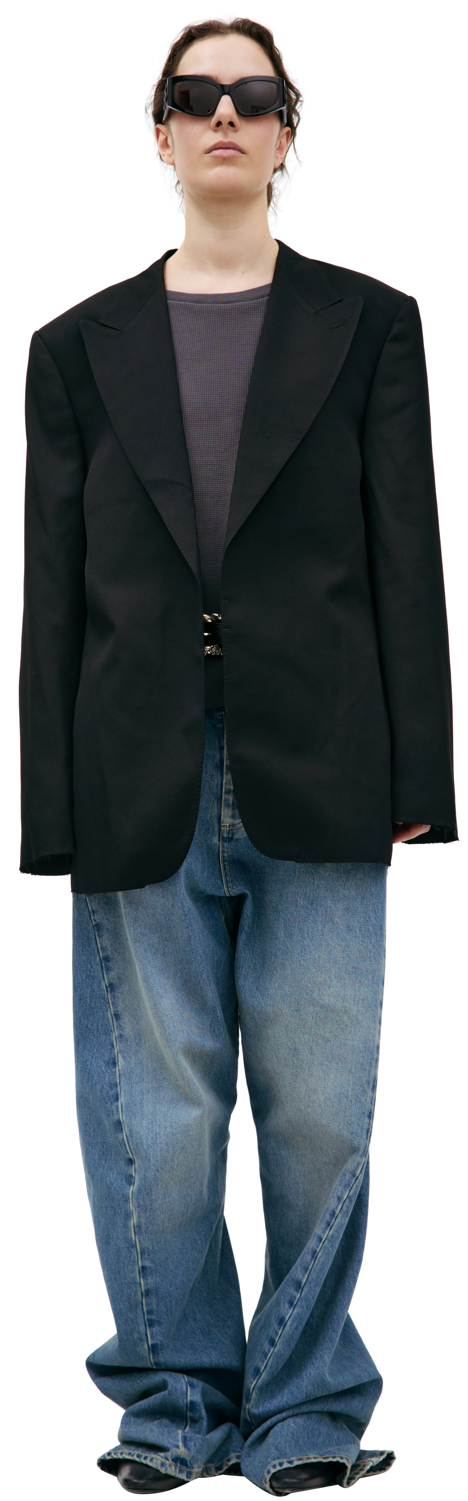 Enfants Riches Deprimes Wool blazer with stitched belt