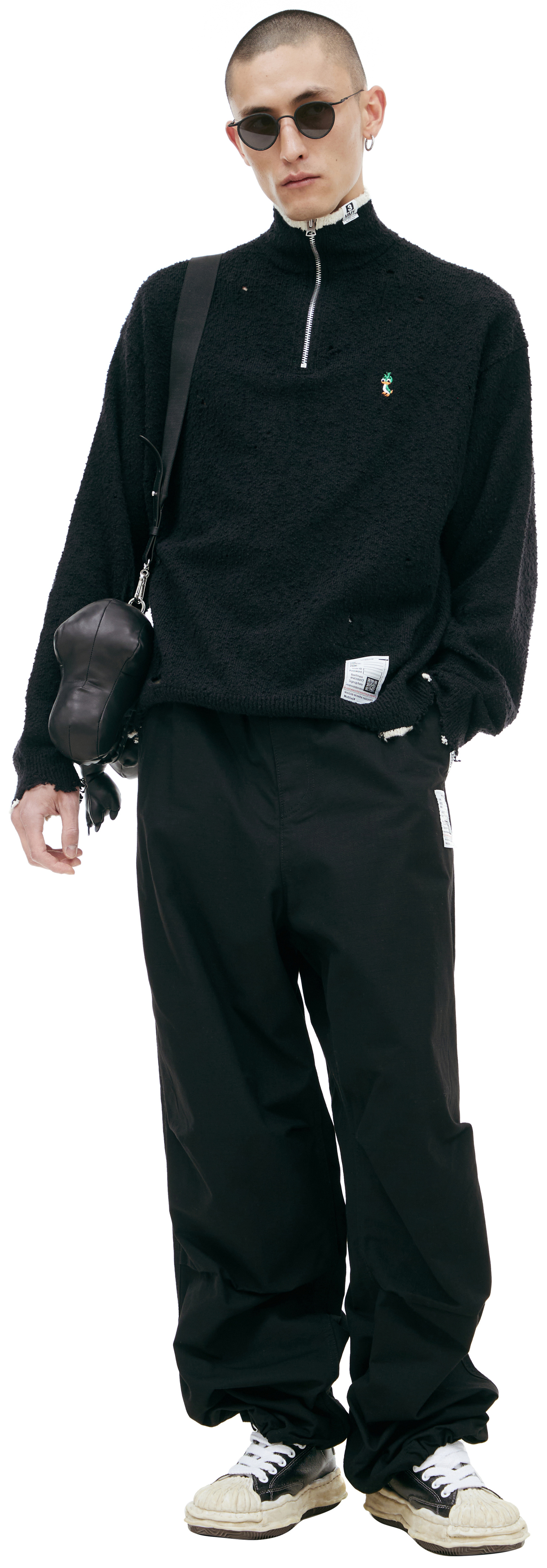 Maison Mihara Yasuhiro Knitted sweater with zipper