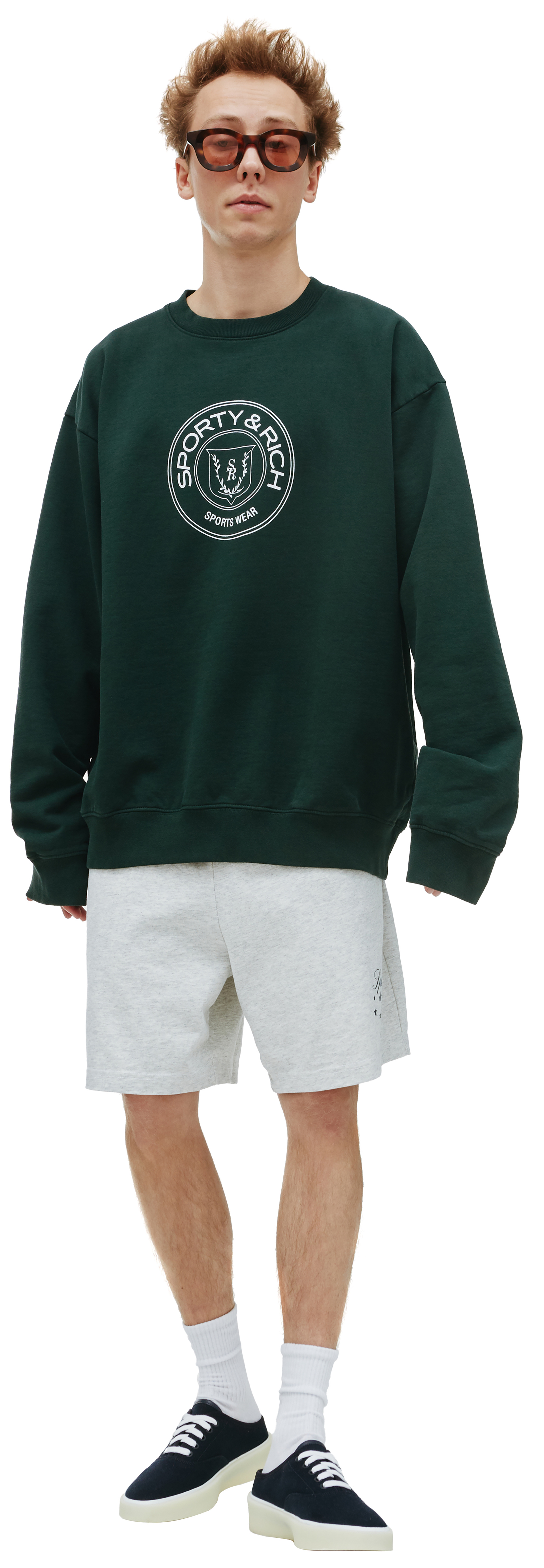 SPORTY & RICH Connecticut Crest Sweatshirt