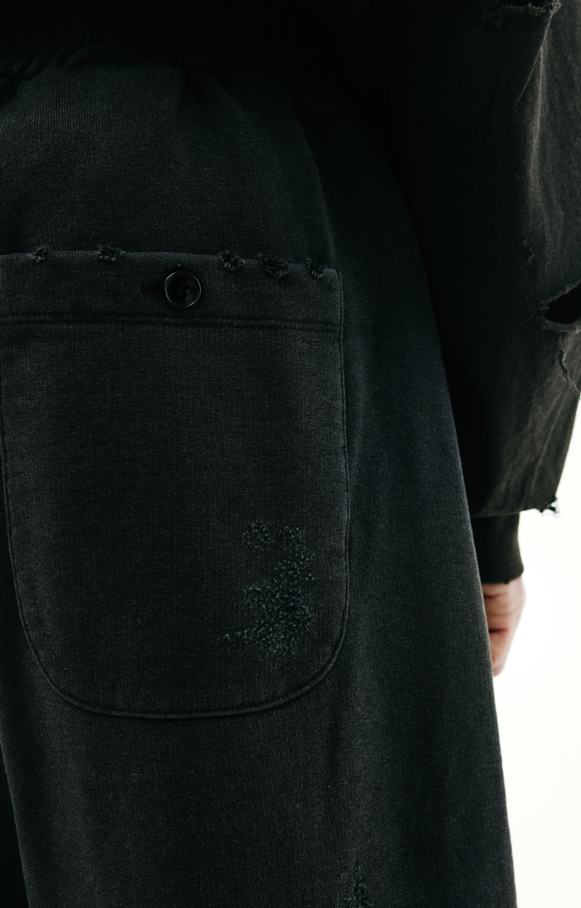 Doublet Black destroyed sweatpants