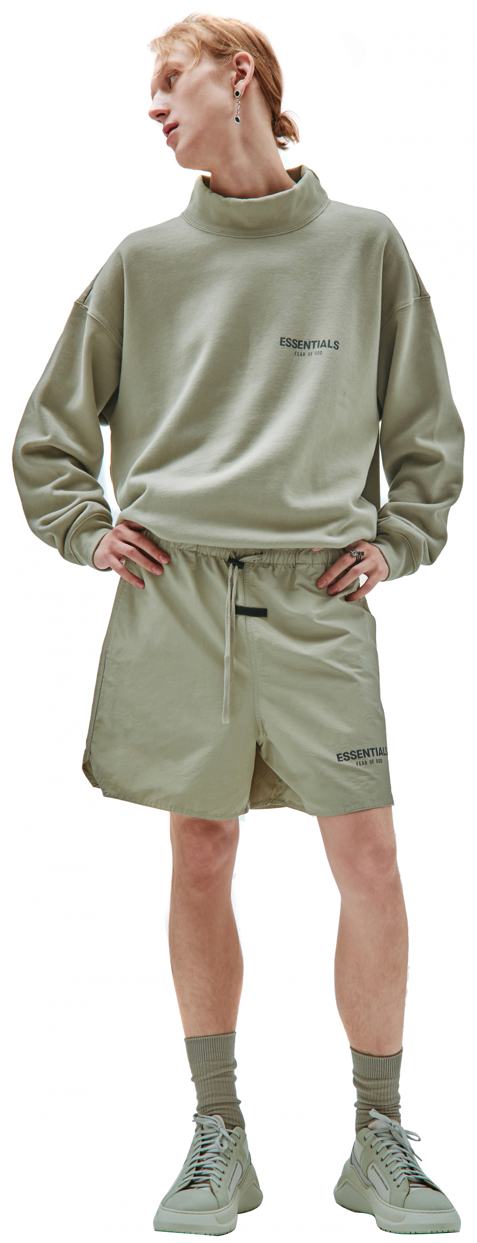 fear of god essentials nylon shorts