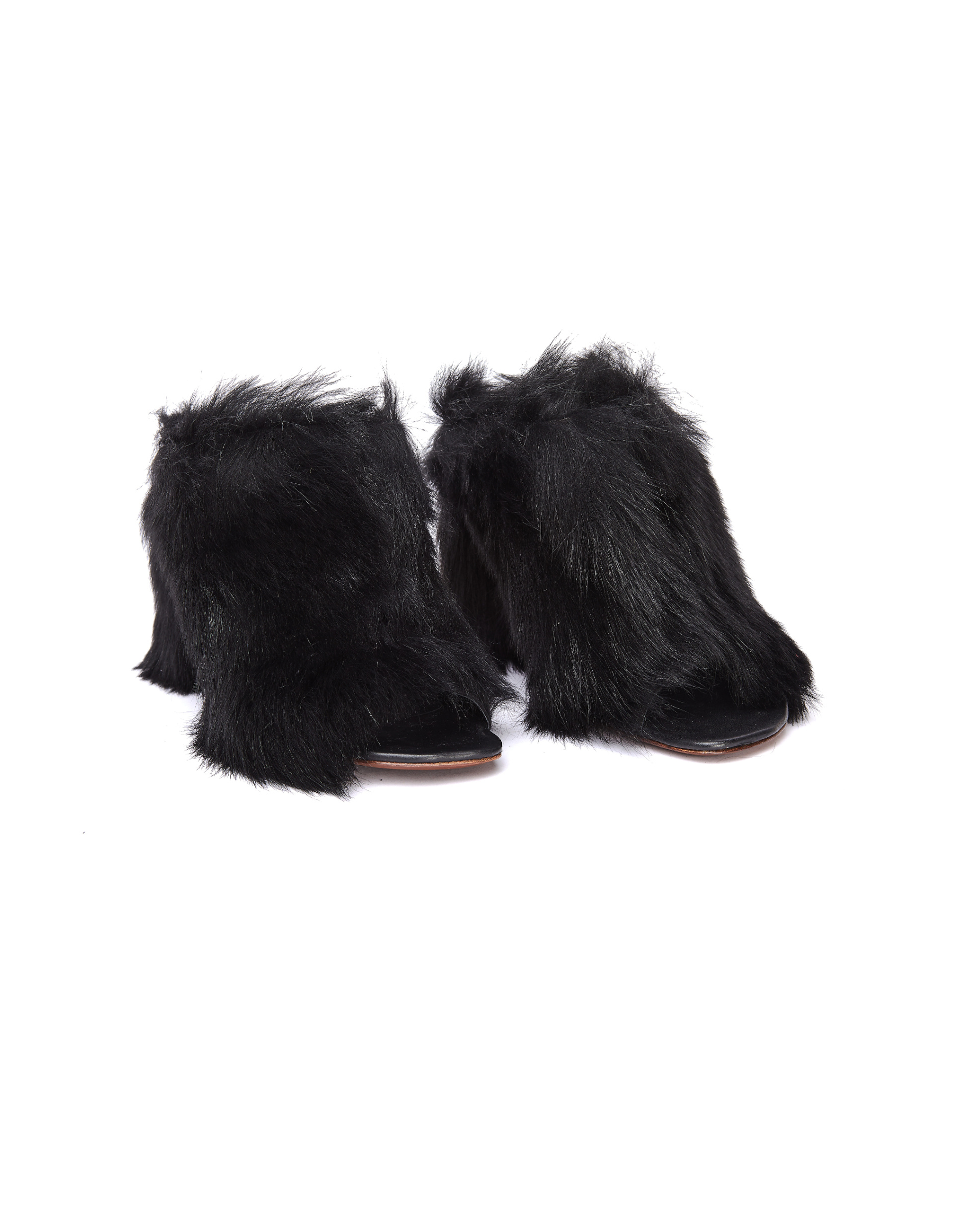 VETEMENTS Fur Leather Shoes
