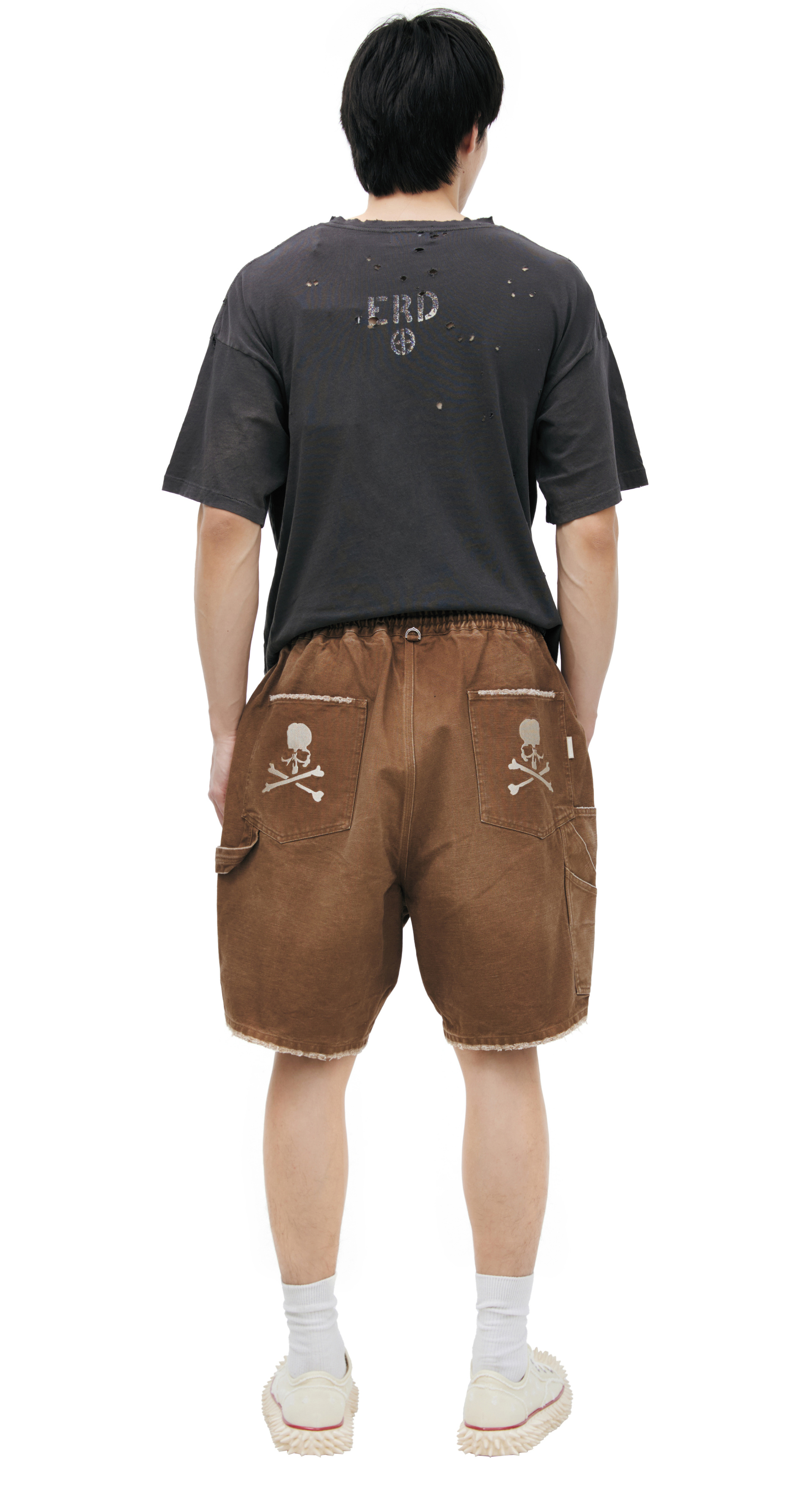 Mastermind WORLD Shorts with raw edges