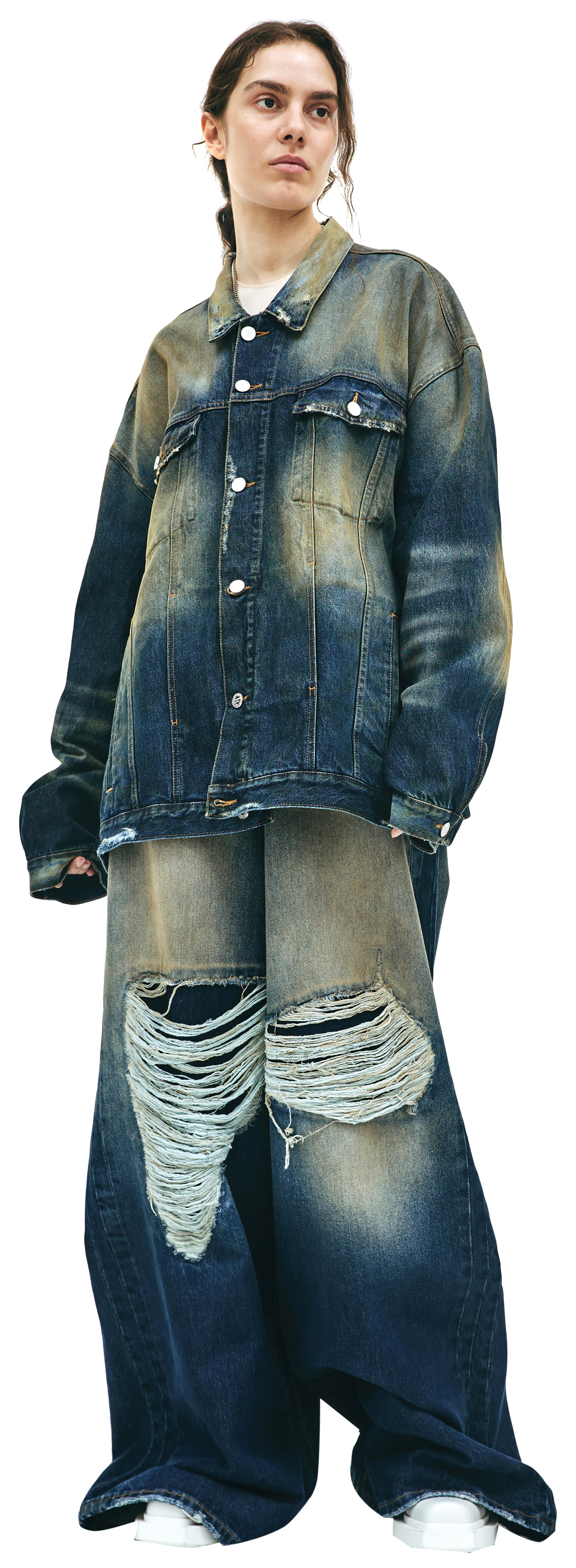 VETEMENTS Washed denim jacket