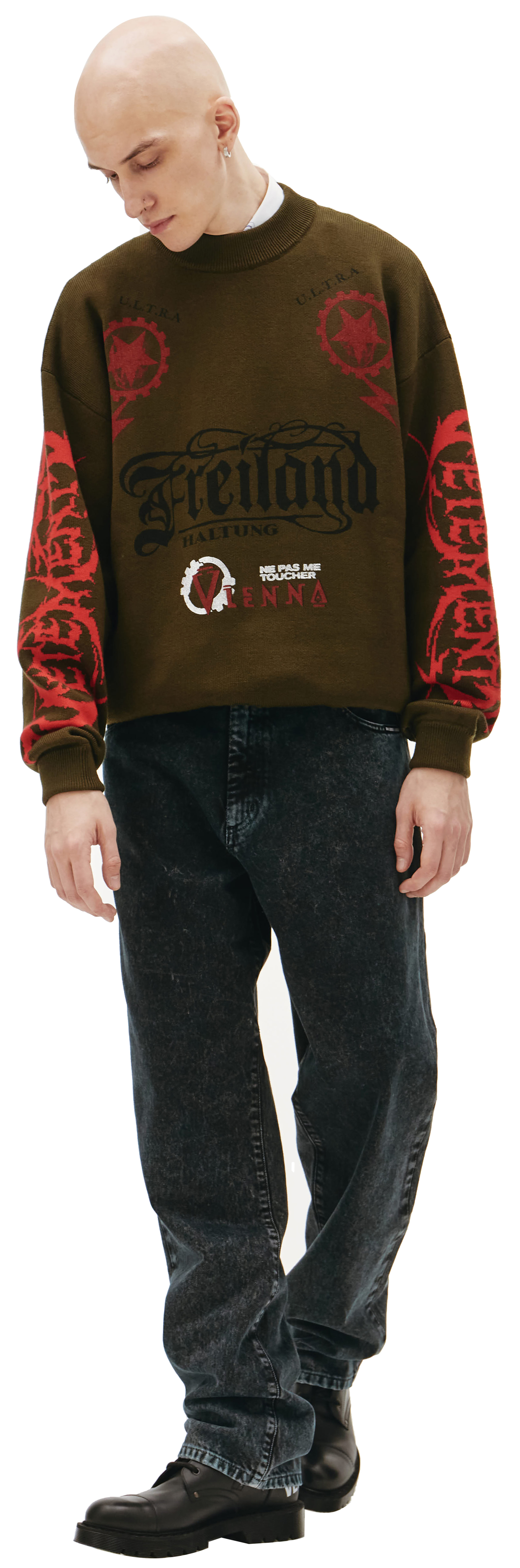 VETEMENTS Maybe metall Wool sweater