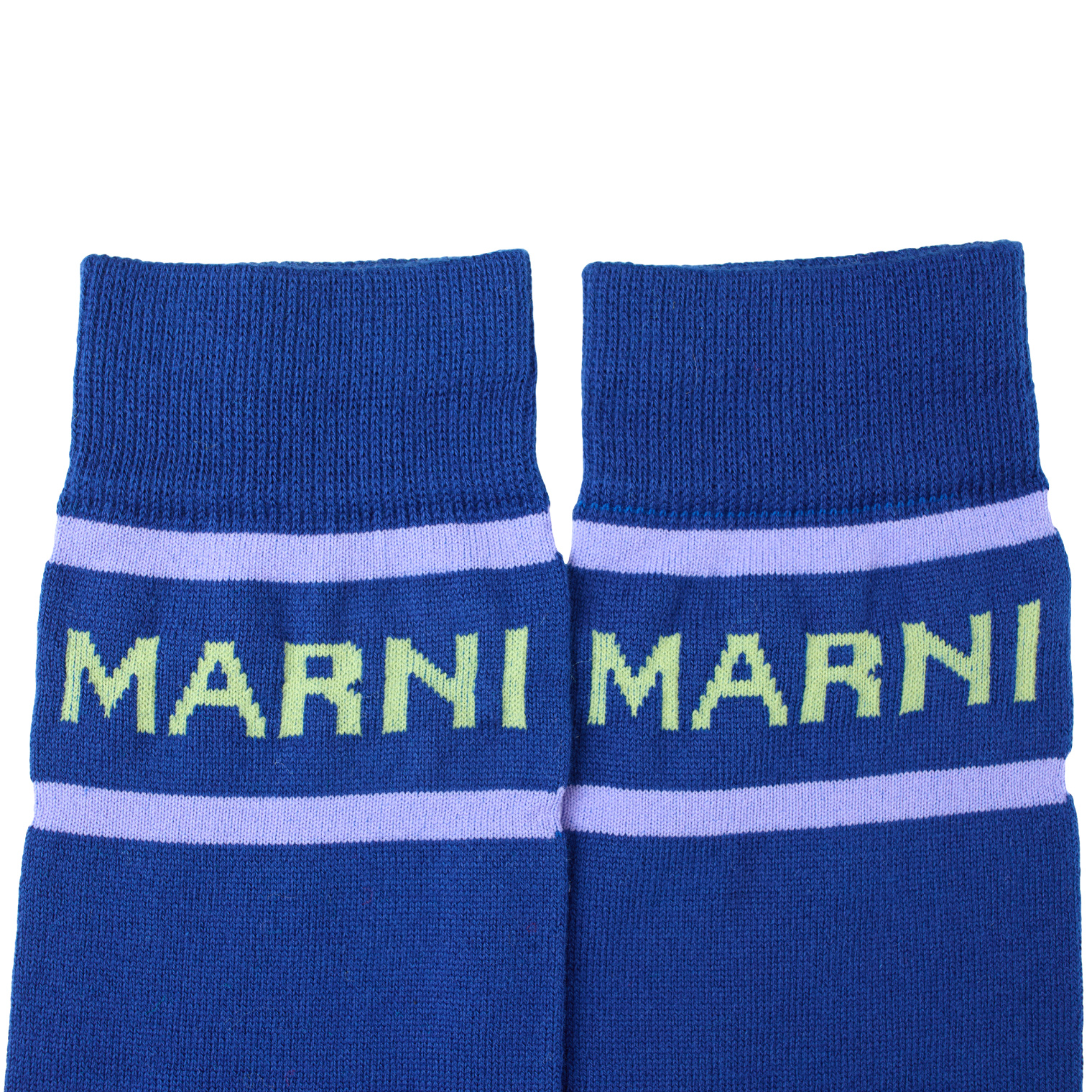 Marni Blue logo socks