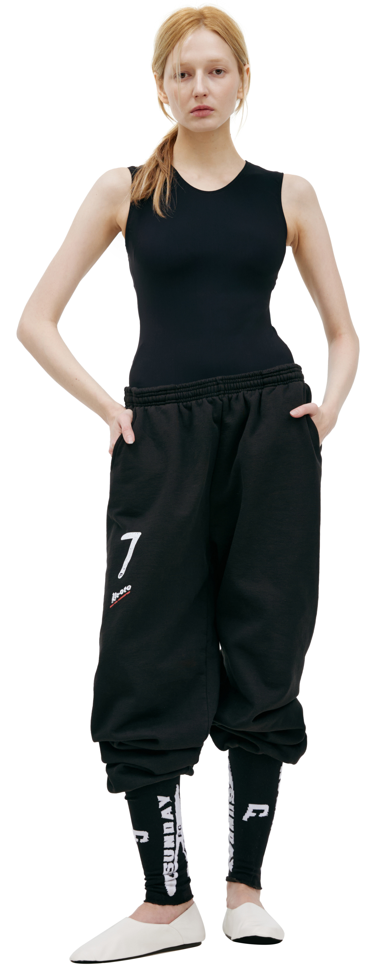 PROTOTYPES Sweatpants with elasticized inserts