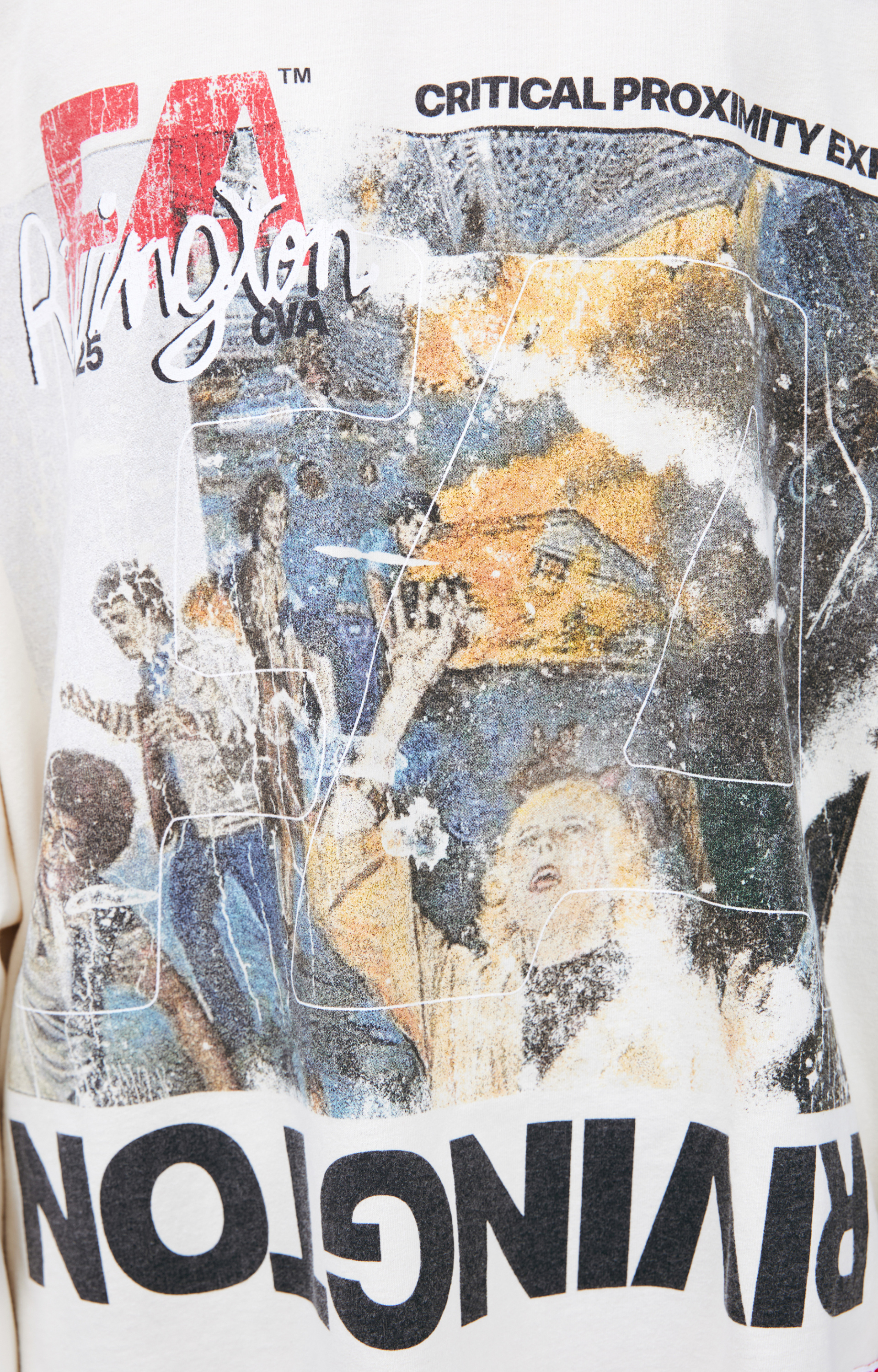 RRR123 White print longsleeve