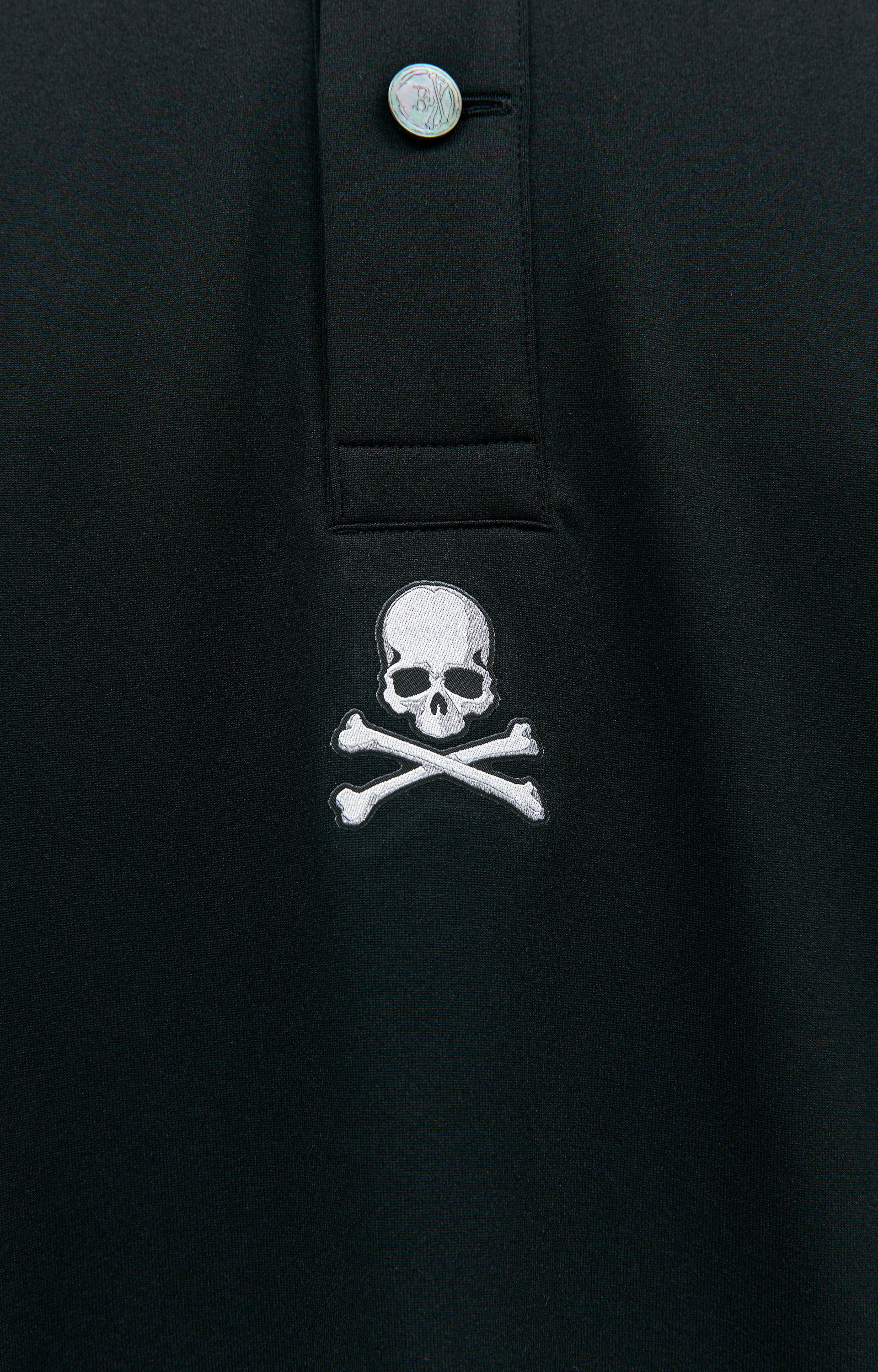 Mastermind WORLD Black embroidered polo