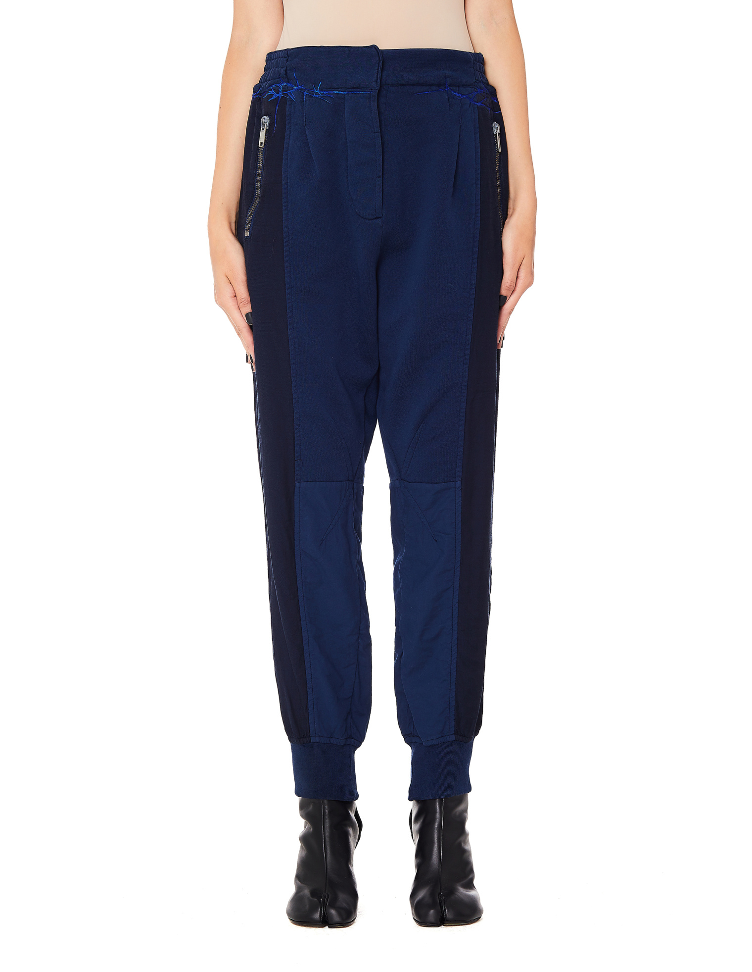 Buy Haider Ackermann women navy blue embroidered blue sweatpants for 430 online on SV77 193 6413 E 222 045