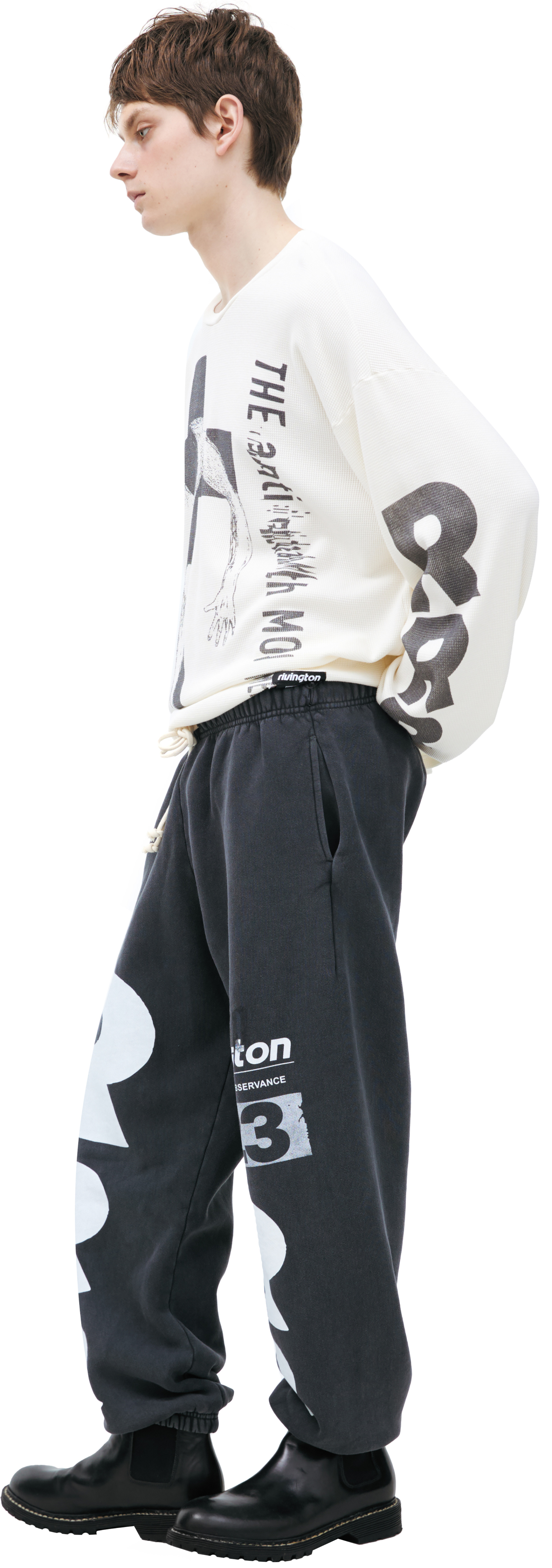 RRR123 Cotton logo sweatpants