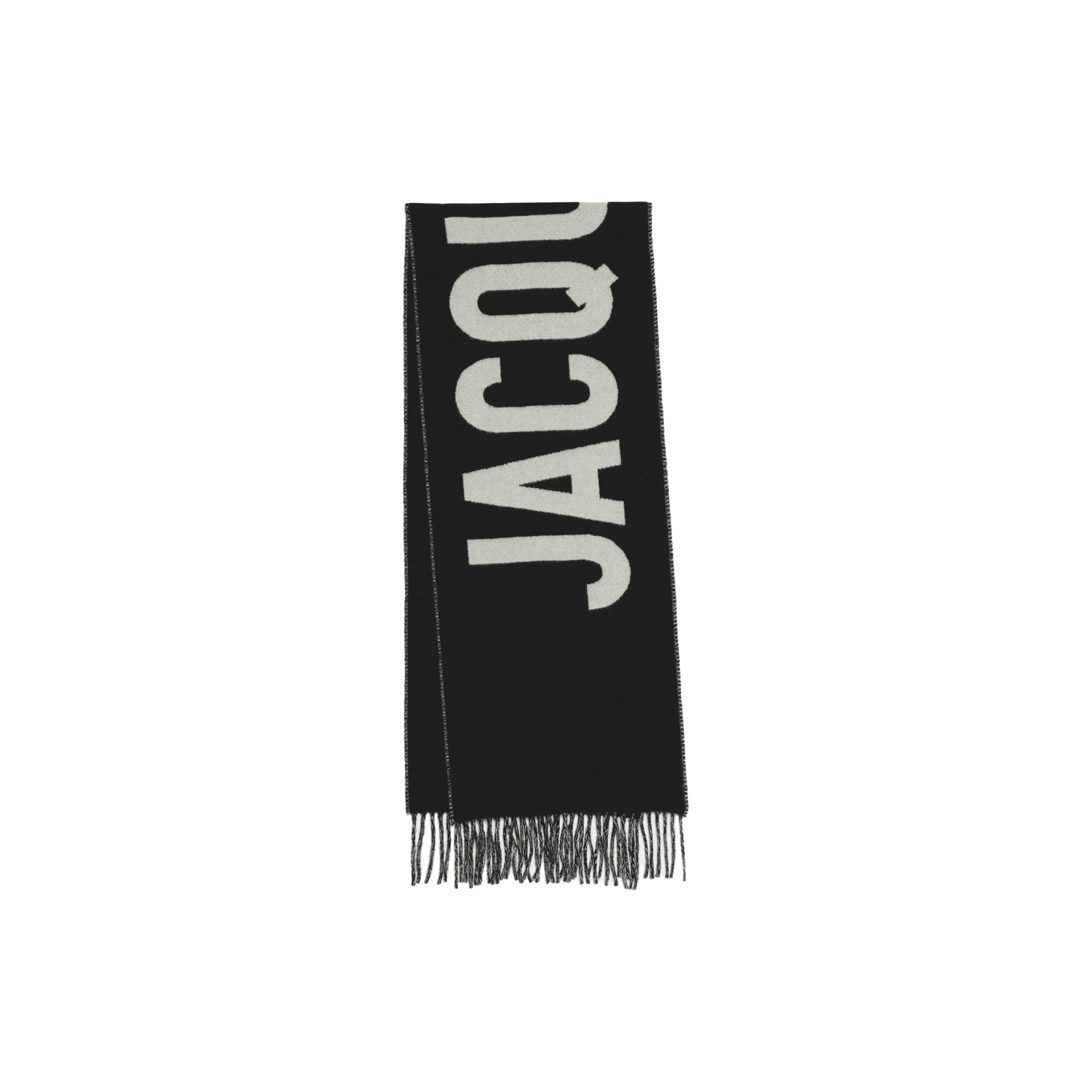 JACQUEMUS Fringe Logo Scarf