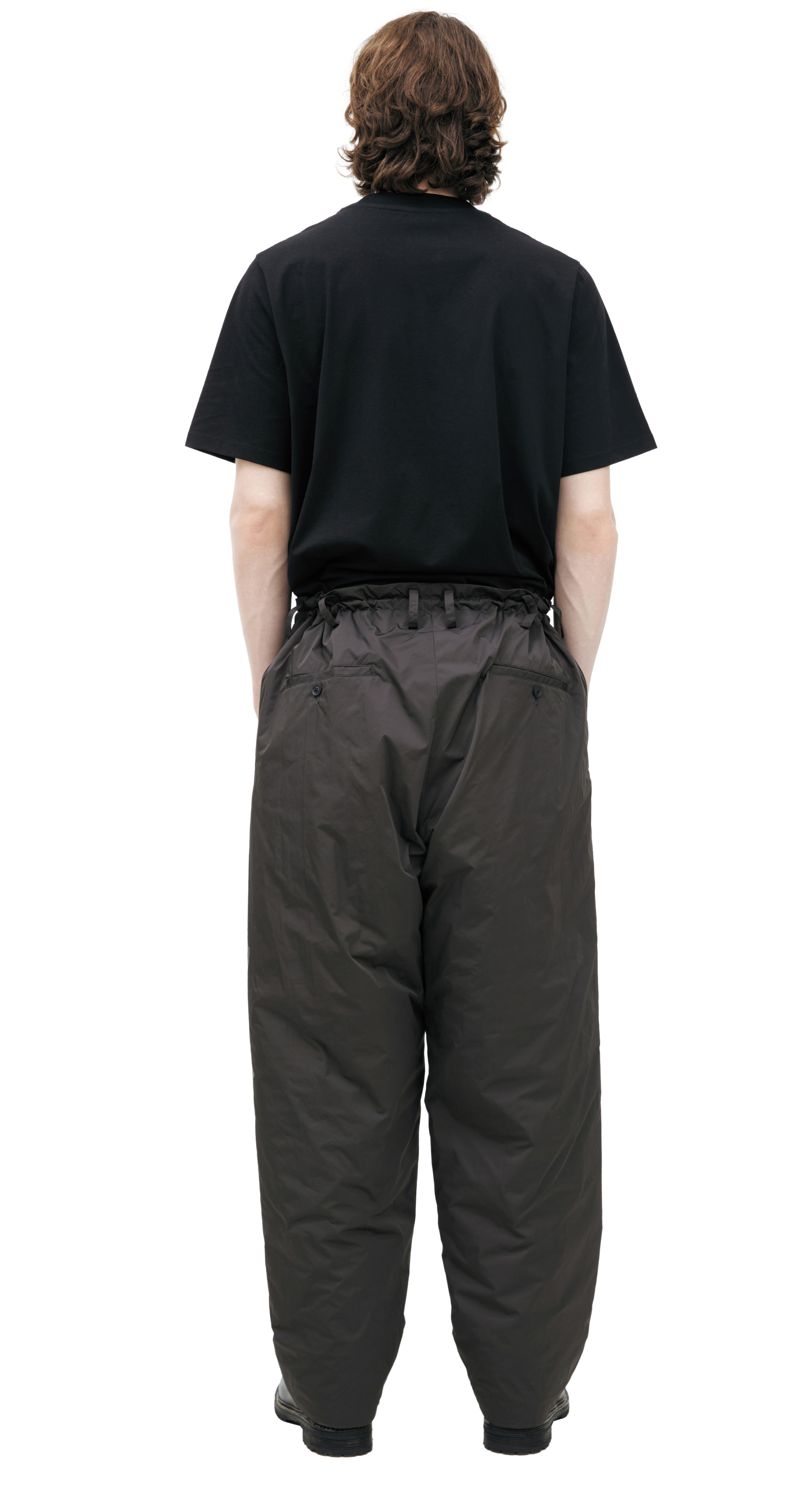 Yohji Yamamoto Black trousers with a print