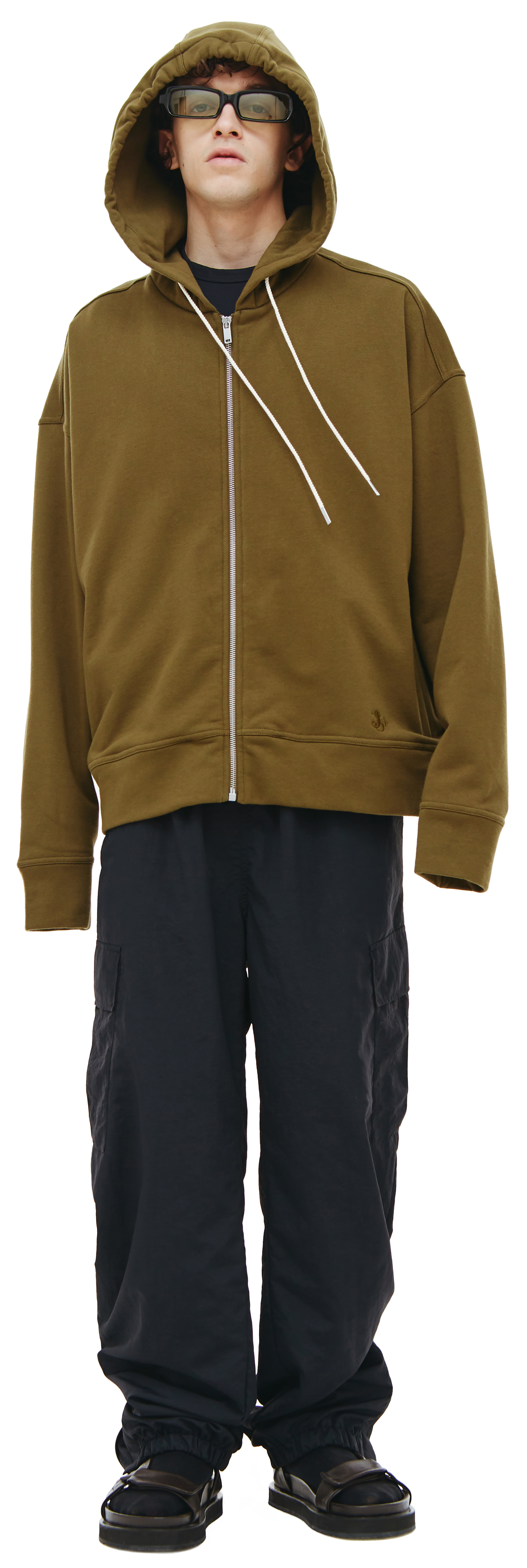 Jil Sander J+ zip hoodie