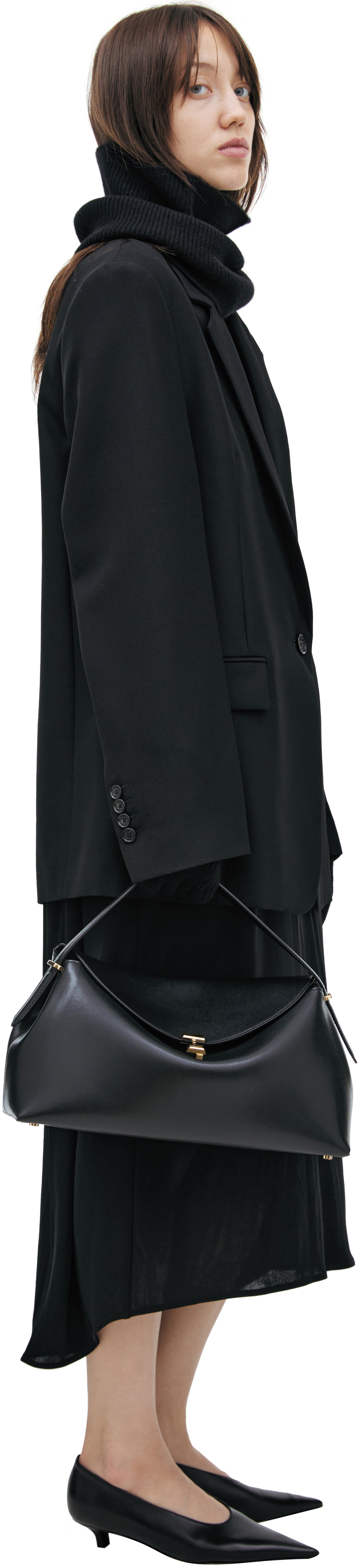 TOTEME Пиджак-252-WRZ0049-FB0026 классический одна пуговица,полиэстер и шерсть,