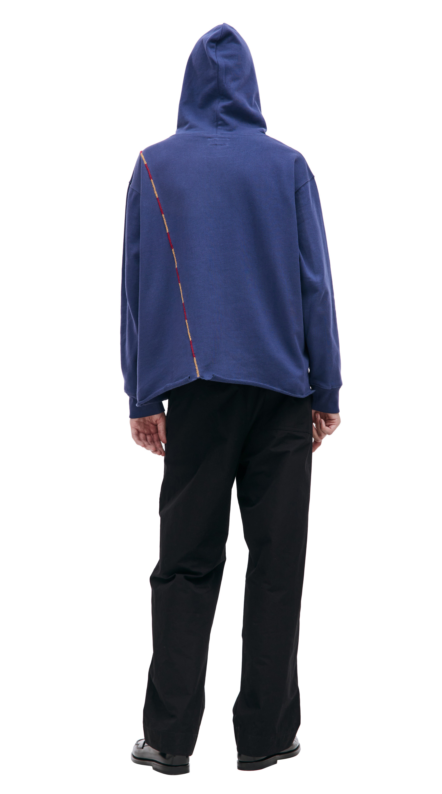 KARU RESEARCH Blue embroidered hoodie