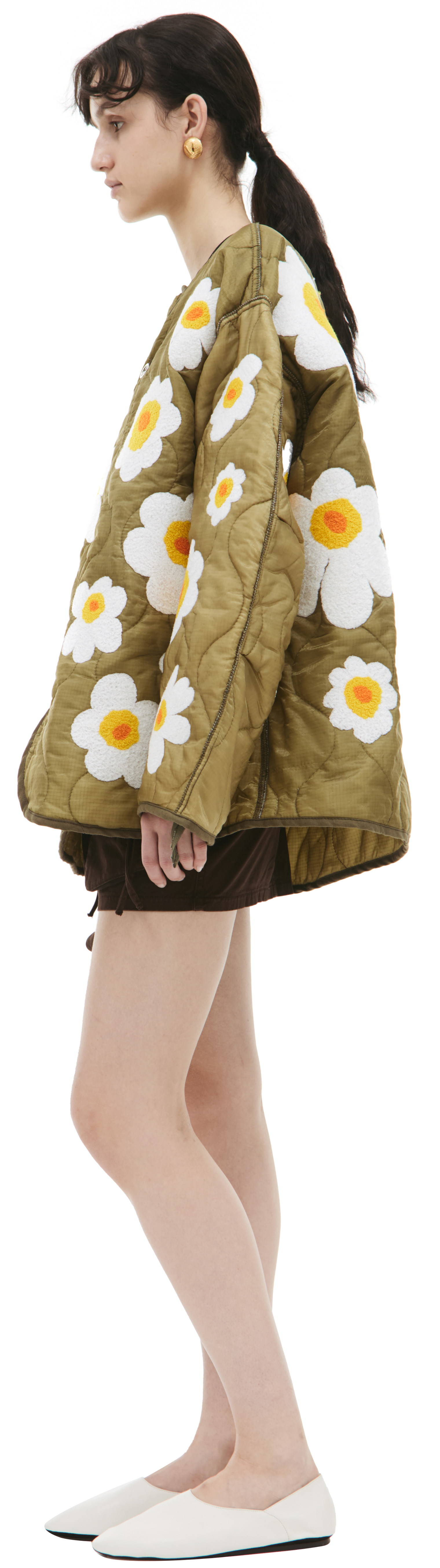 Readymade Jacket with floral applique