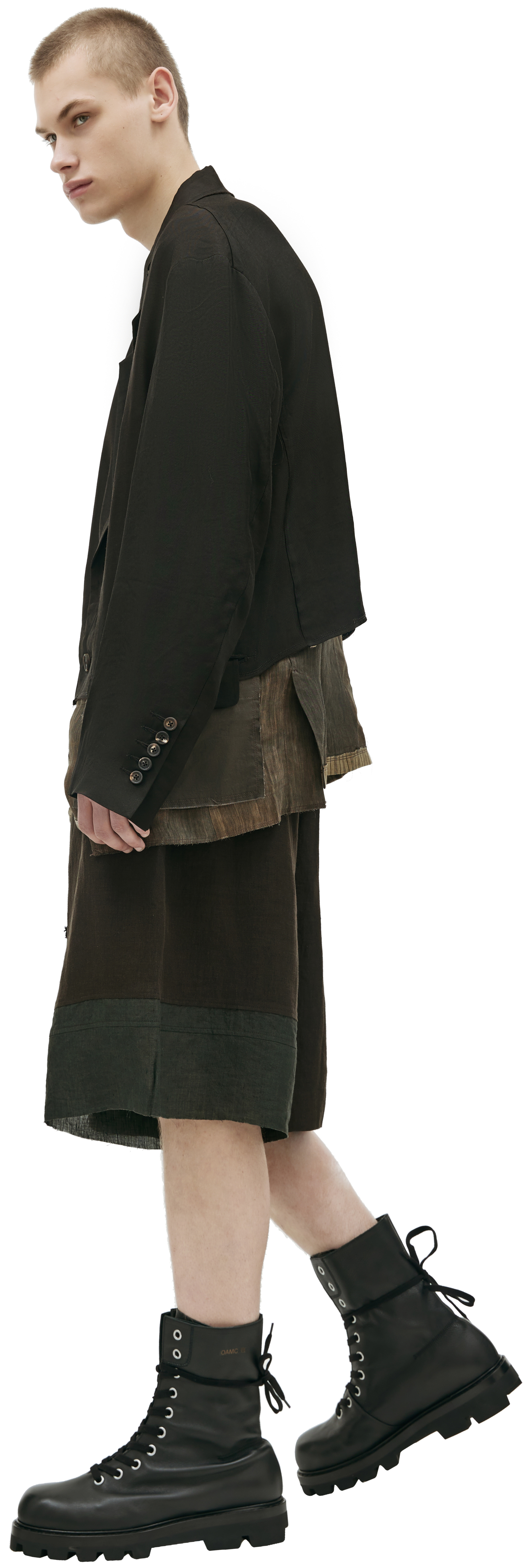 Ziggy Chen Layered blazer on buttons