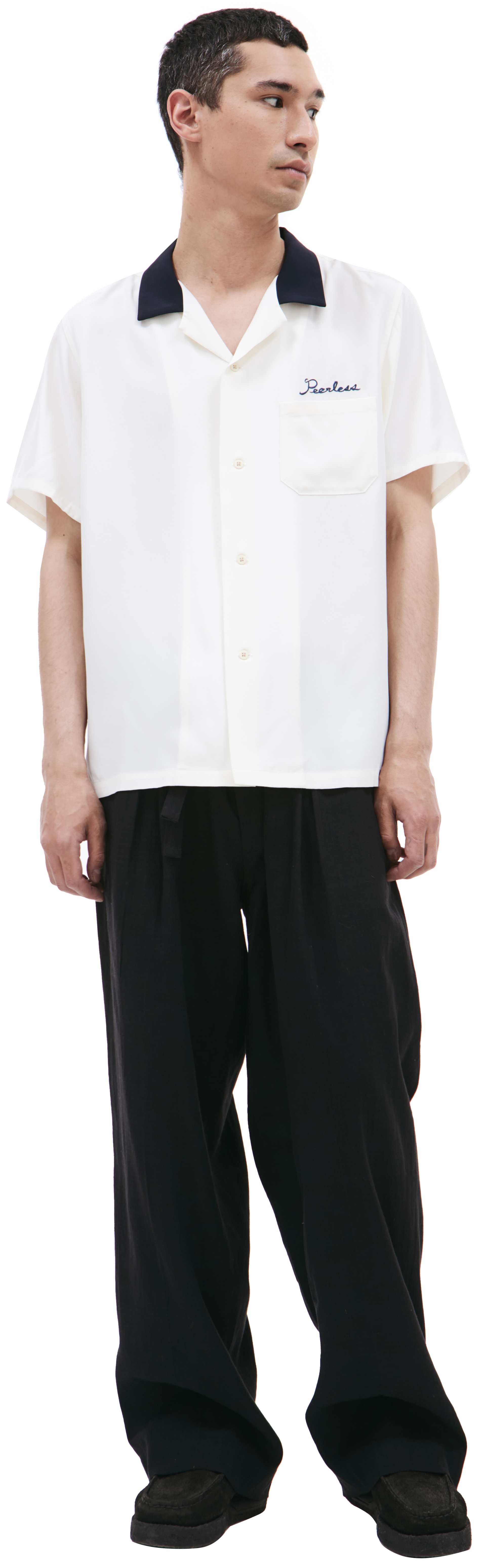 visvim Embroidered silk shirt