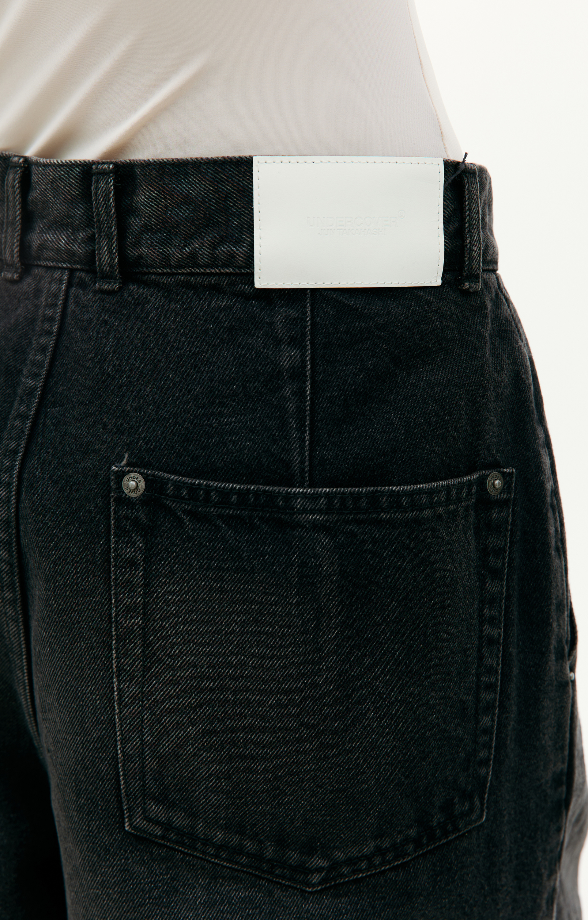 Undercover Black wide-leg jeans