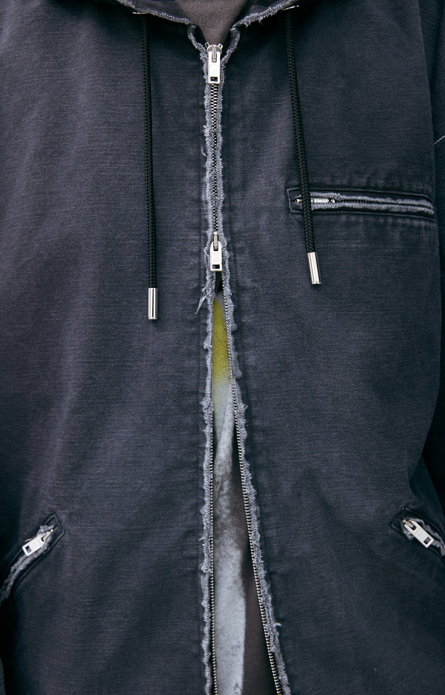 Buy Mastermind WORLD men black work jacket with a hood for $3,435