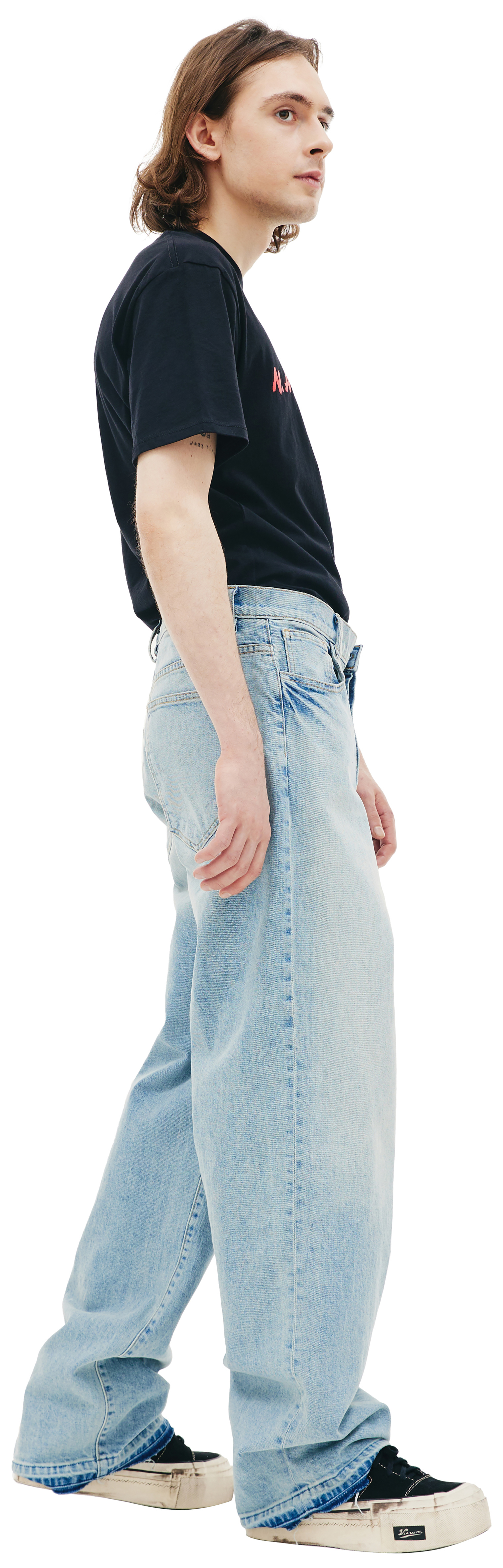 Nahmias Light wash baggy jeans