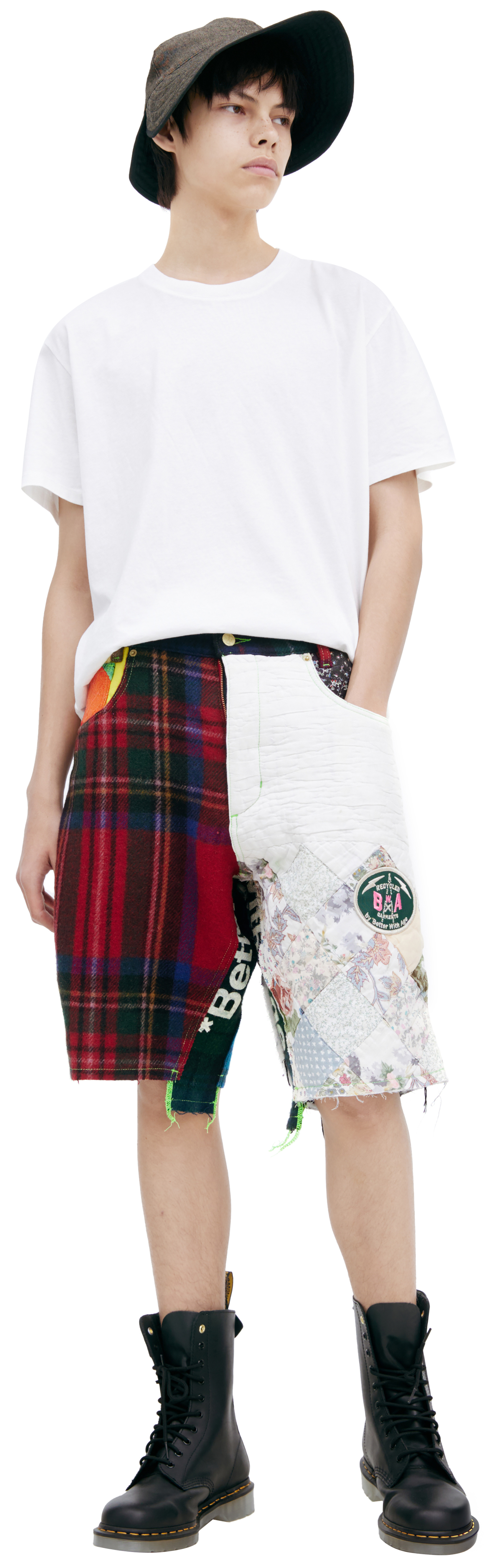 BETTER WITH AGE Combination cotton shorts