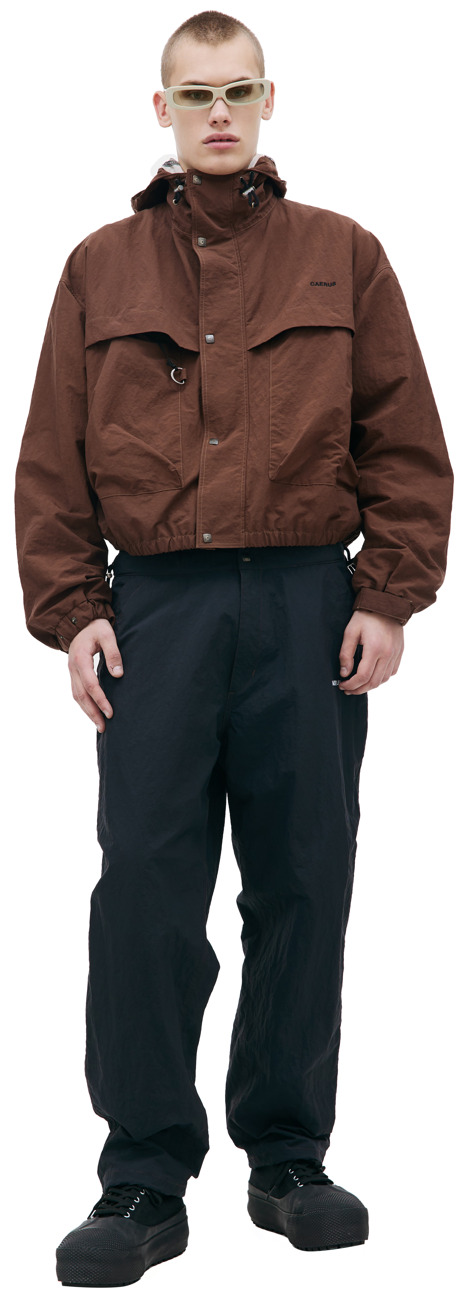 CAERUS Nylon jacket with embroidery
